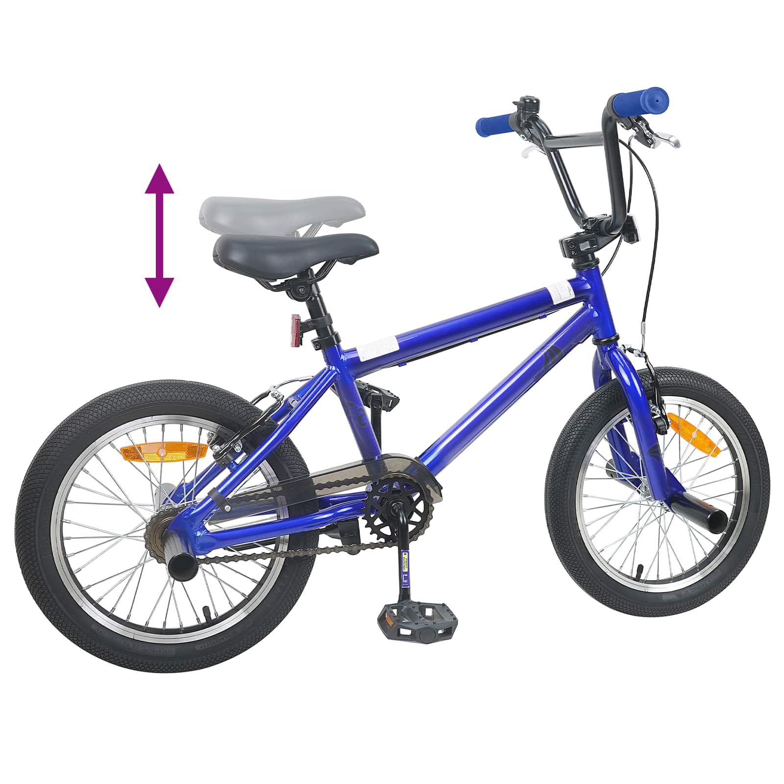 BMX Rad 20 Zoll für über 9 Jahre alt Dunkelblau