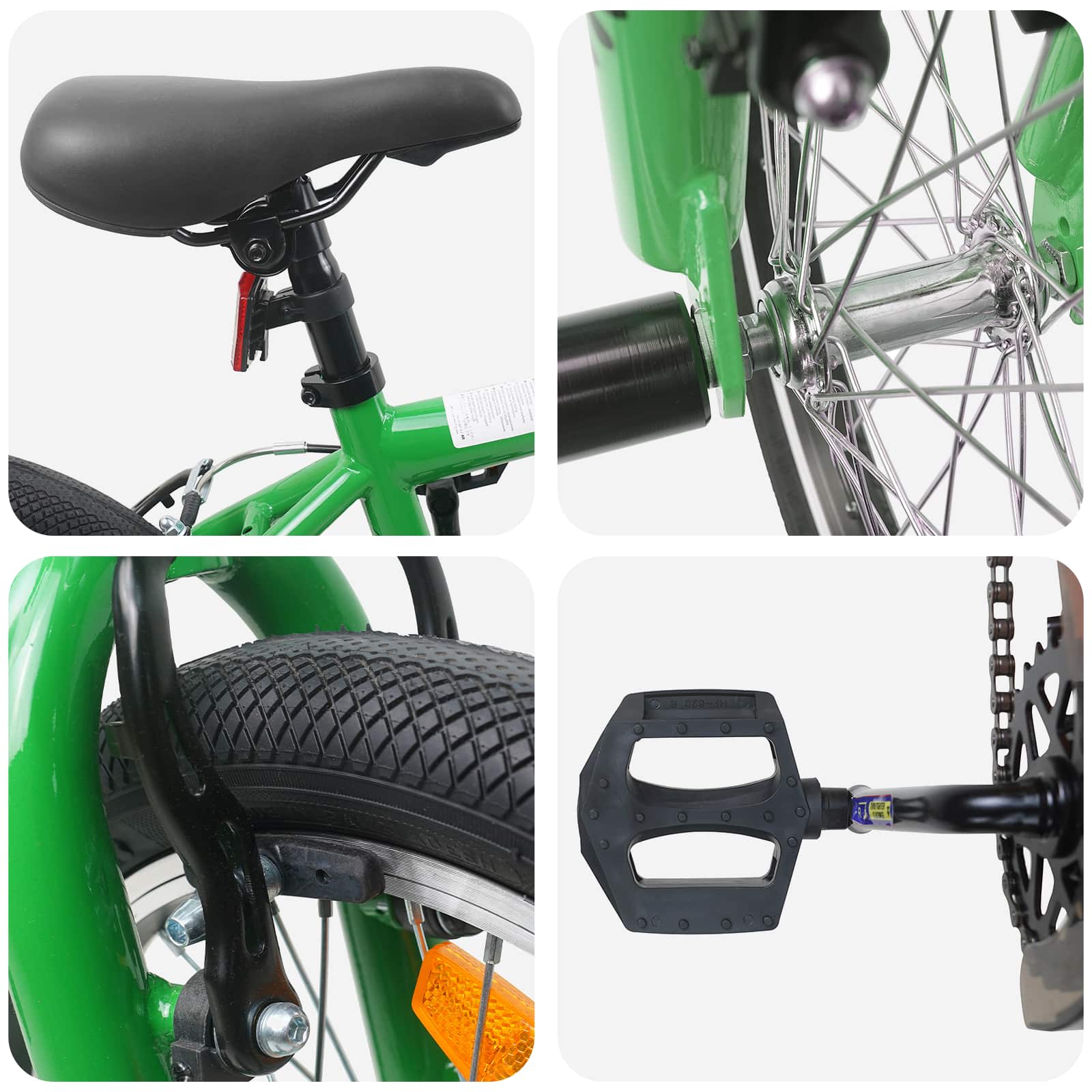 BMX Rad 20 Zoll für über 9 Jahre alt Grün