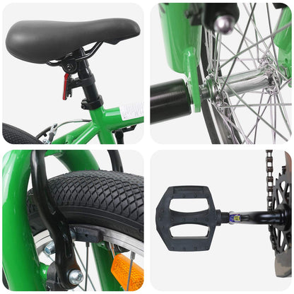 BMX Rad 20 Zoll für über 9 Jahre alt Grün