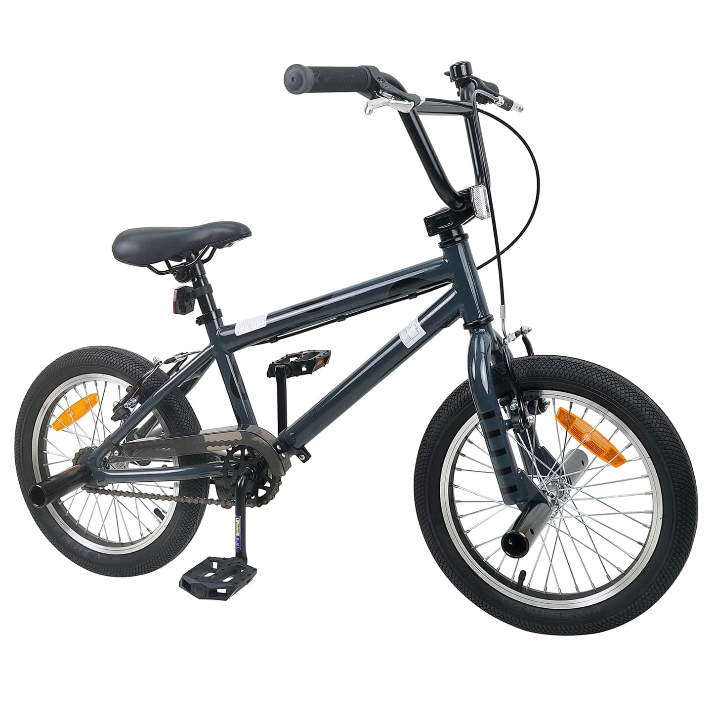 BMX Rad 16 Zoll für 5-8 Jahre alt Dunkelgrau