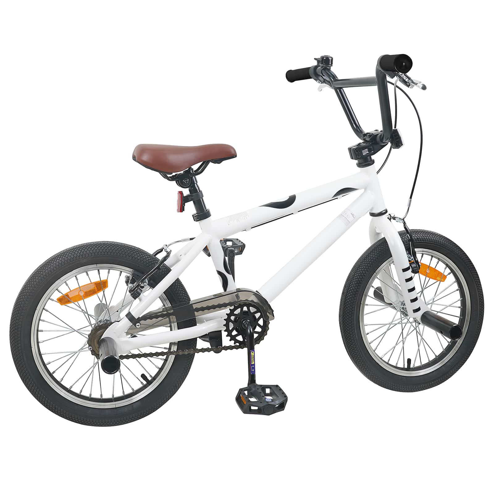 BMX Rad 16 Zoll für 5-8 Jahre alt Weiß