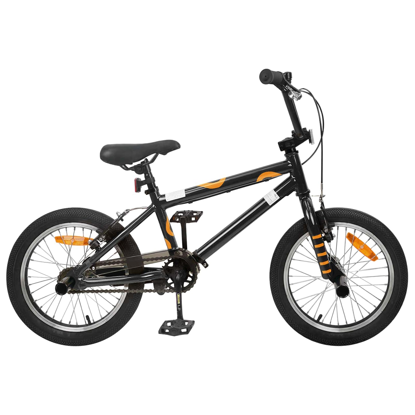 BMX Rad 16 Zoll für 5-8 Jahre alt Schwarz