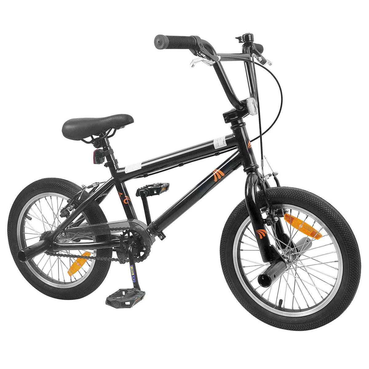 BMX Rad 16 Zoll für 5-8 Jahre alt Schwarz