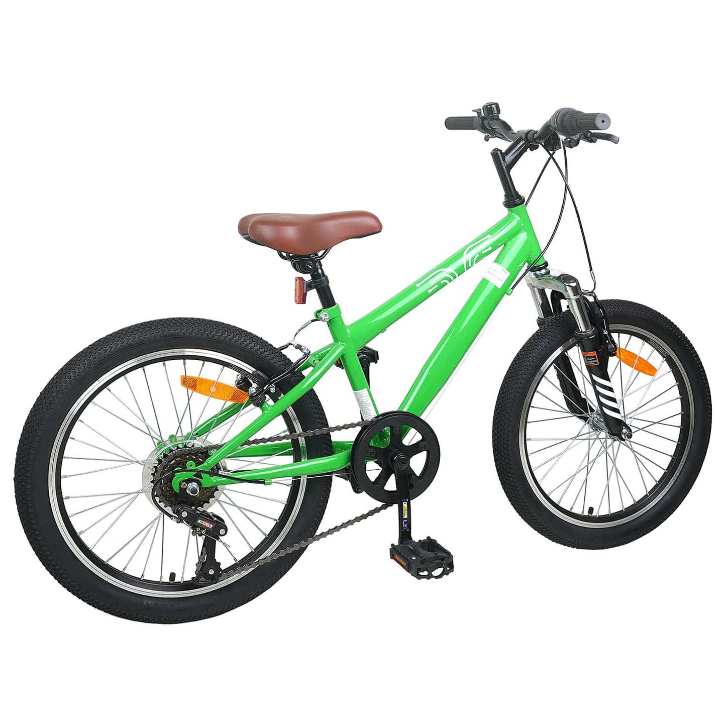 Mountainbike 24 Zoll 6-Geschwindigkeit für 8-12 Jahre alt Grün