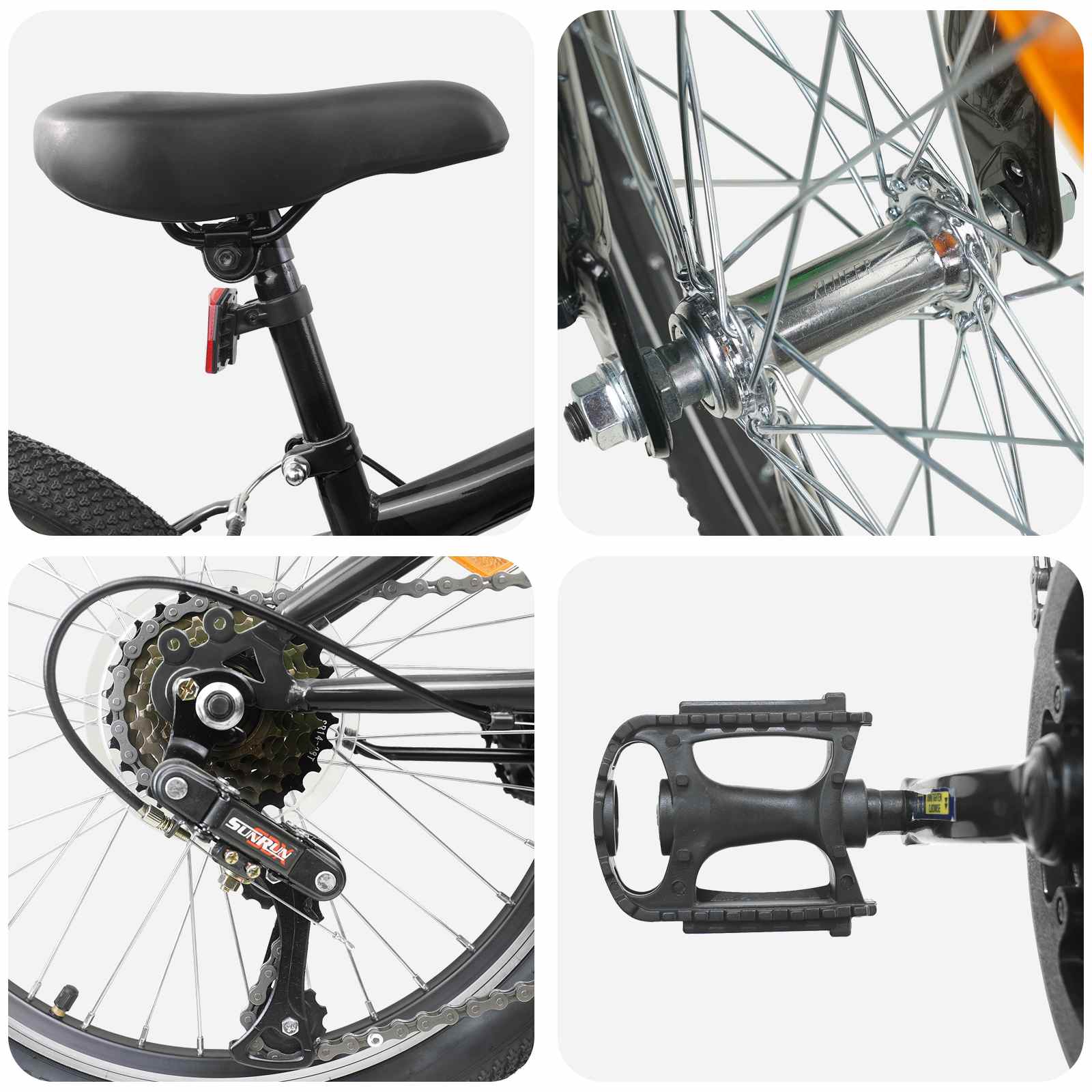 Mountainbike 20 Zoll 6-Geschwindigkeit für 5-8 Jahre alt