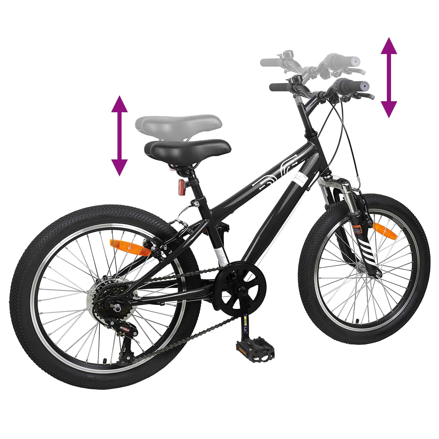 Mountainbike 20 Zoll 6-Geschwindigkeit für 5-8 Jahre alt