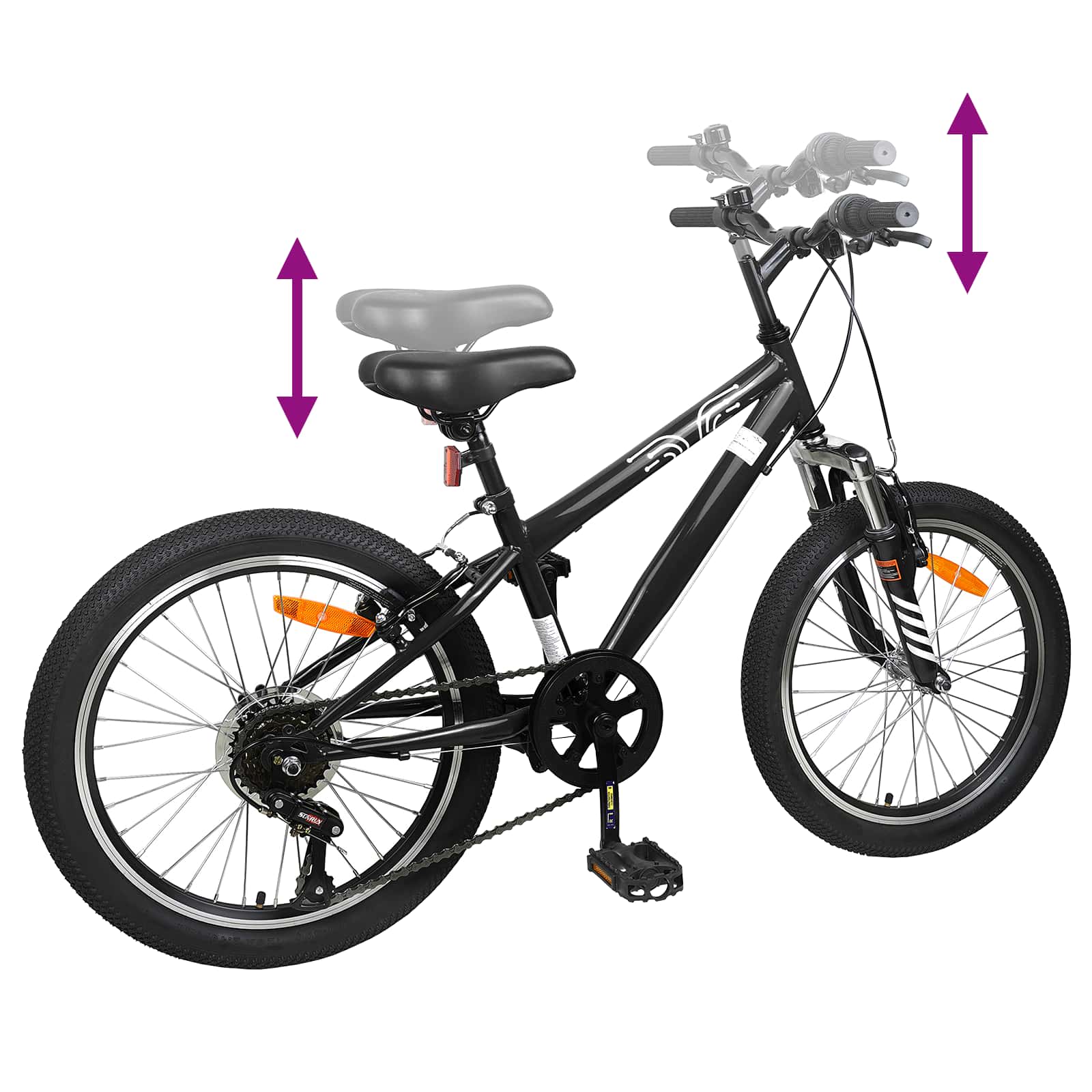 Mountainbike 20 Zoll 6-Geschwindigkeit für 5-8 Jahre alt
