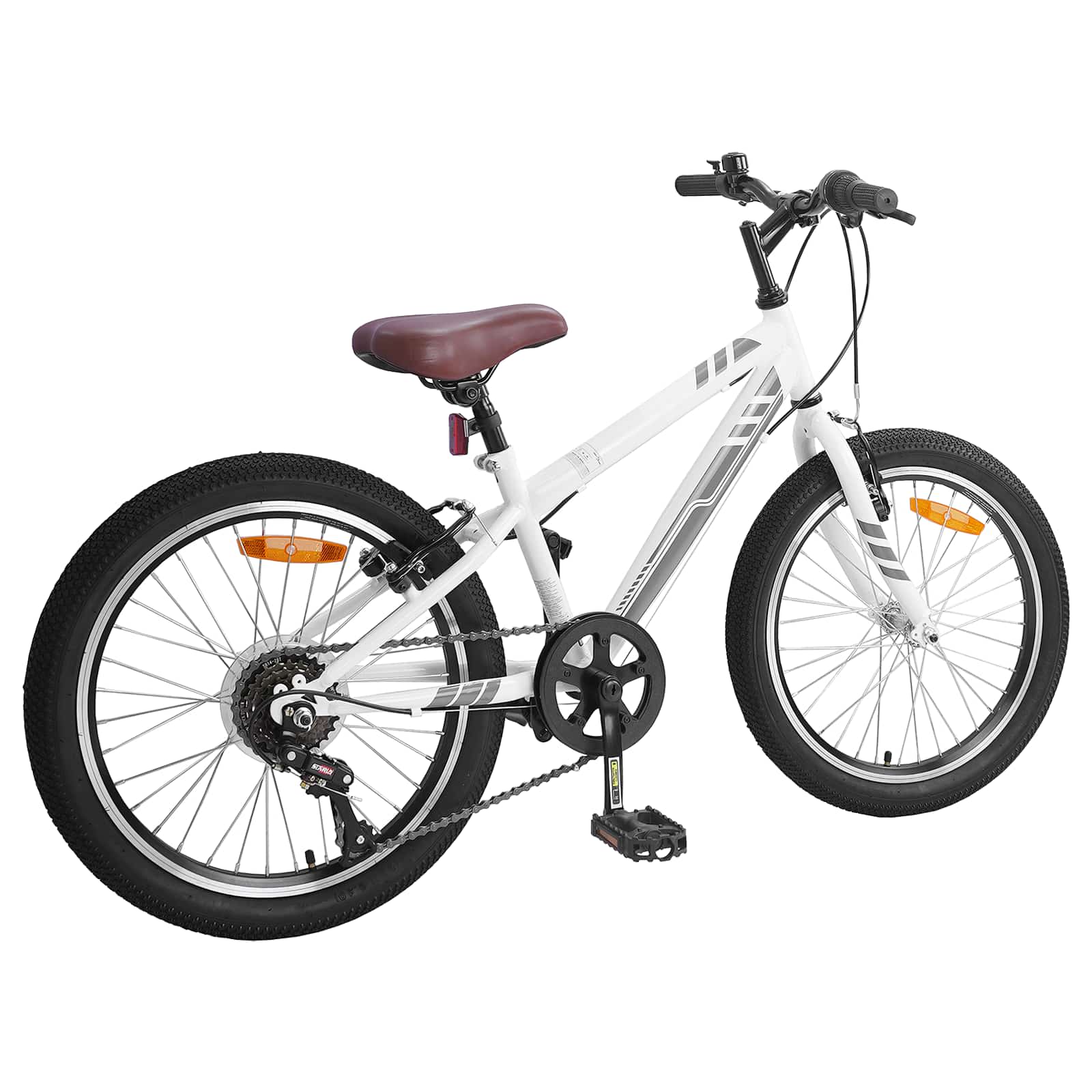 Mountainbike 20 Zoll 6-Speed für 5-8 Jahre alt Weiß