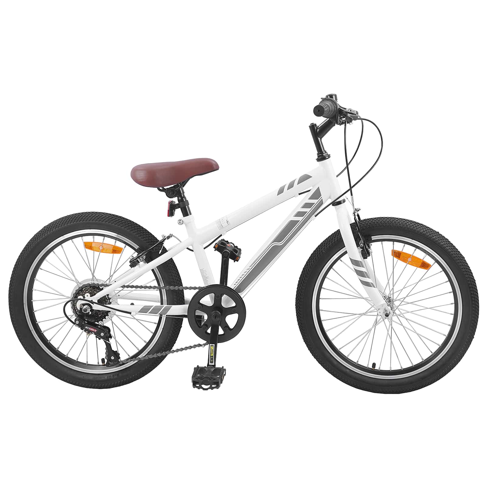 Mountainbike 24 Zoll 6-Speed für 8-12 Jahre alt Weiß