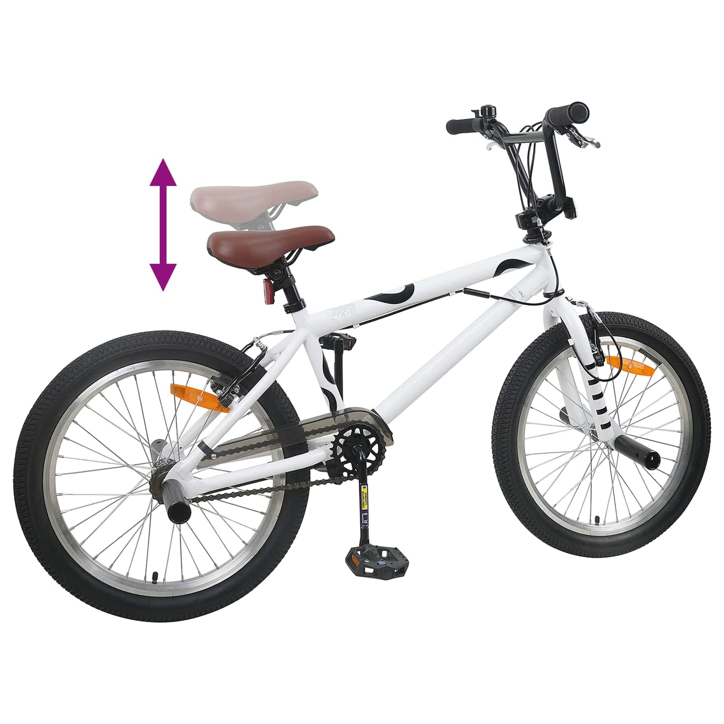 BMX Rad 20 Zoll für über 9 Jahre alt Weiß
