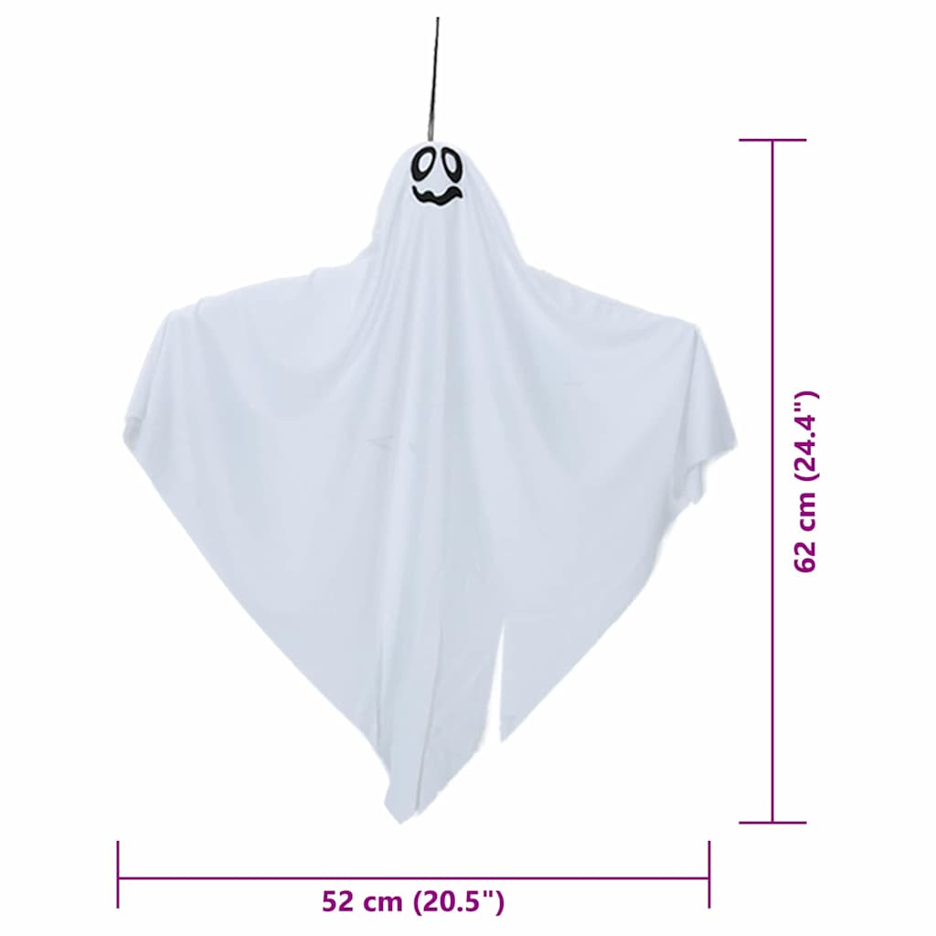Hängender Halloween Geist 3 Stk. Weiß 52 x 62 cm Polyester