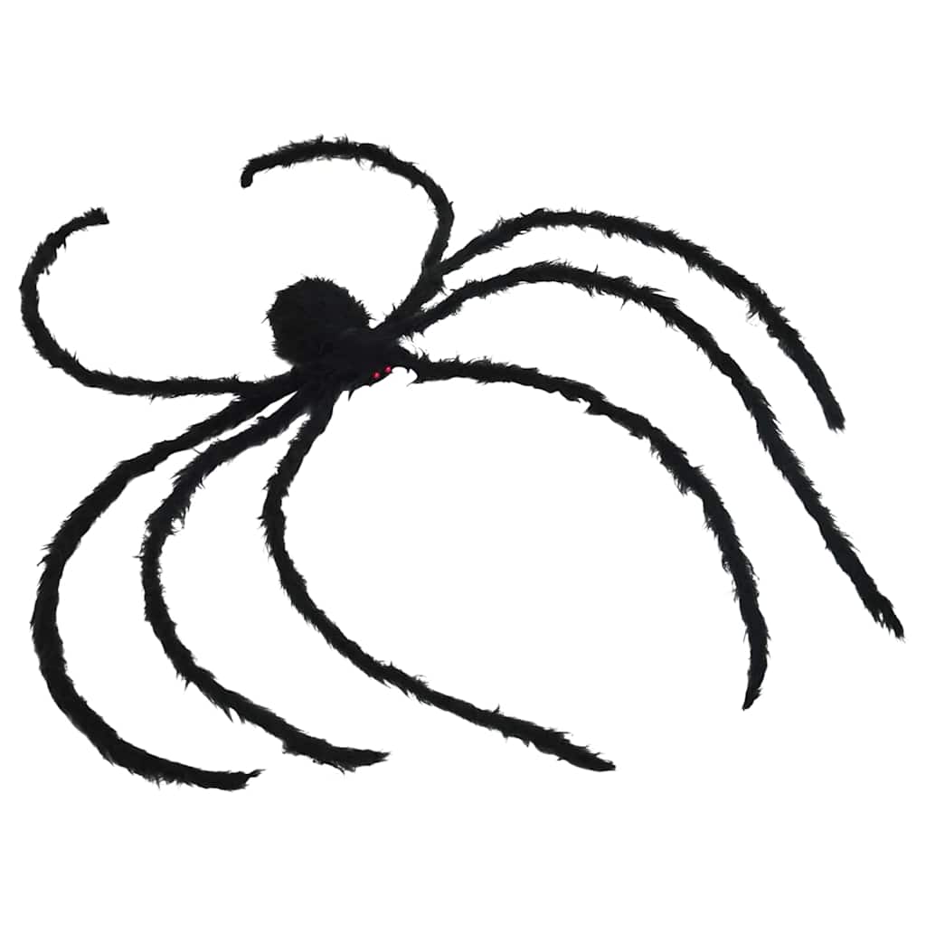 Halloween Spinnen Dekoration 3 stk. Schwarz 200 cm
