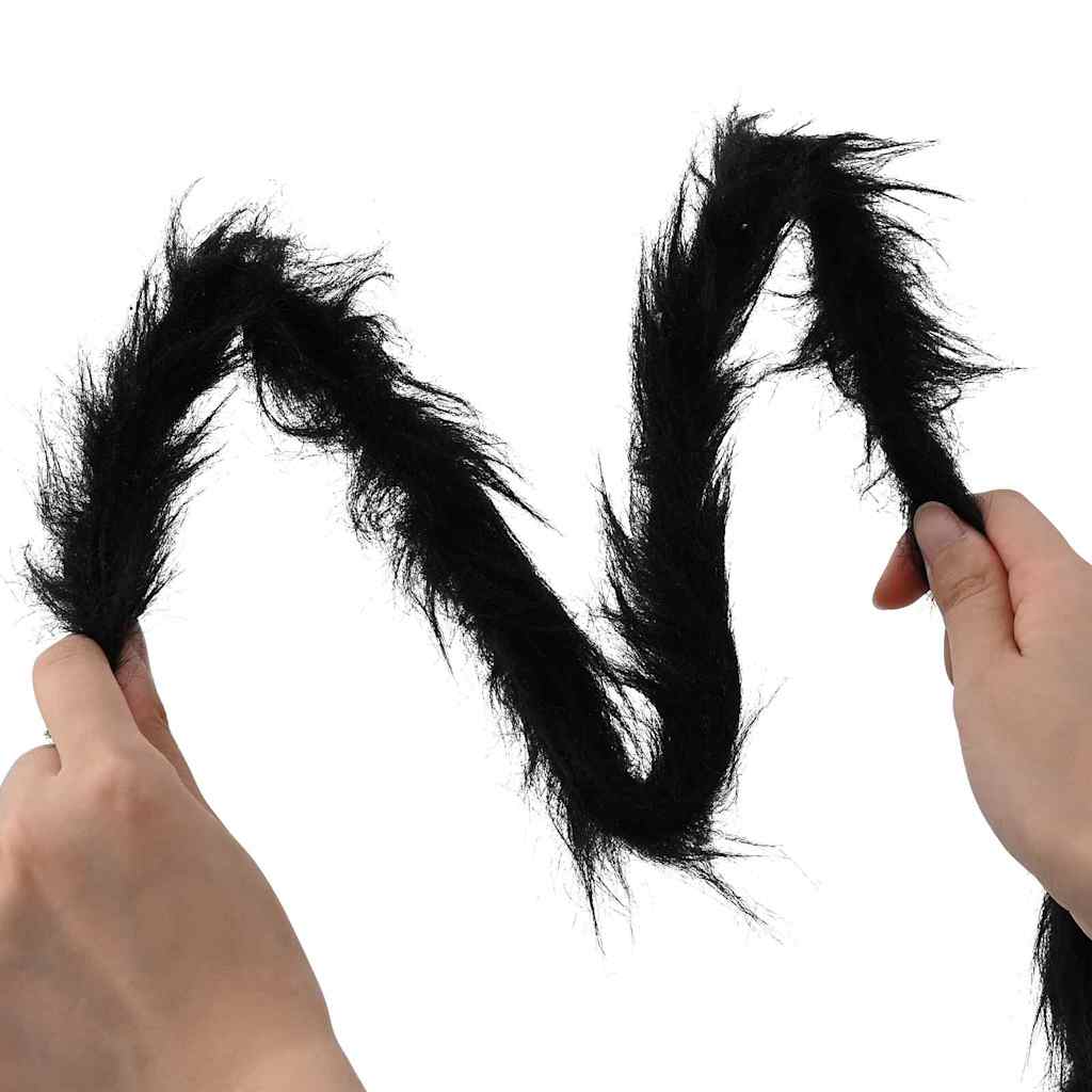 Halloween Spinnen Dekoration 3 pcs Schwarz 150 cm