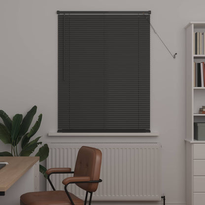 Venezianische Jalousie Silber Grau 150 x 100 cm 25 mm PVC