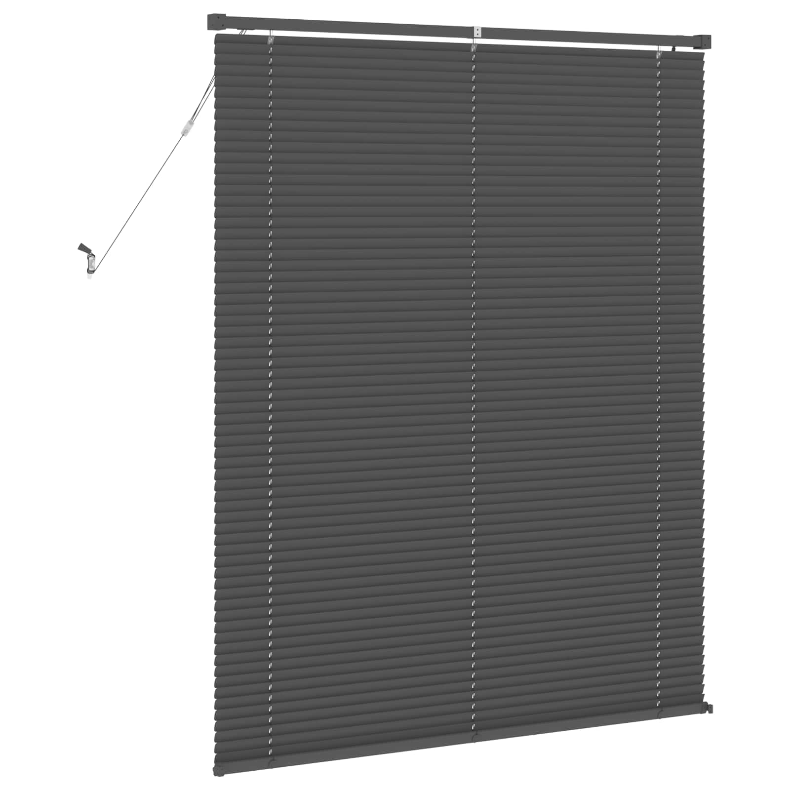 Venezianische Jalousie Silber Grau 150 x 120 cm 25 mm PVC