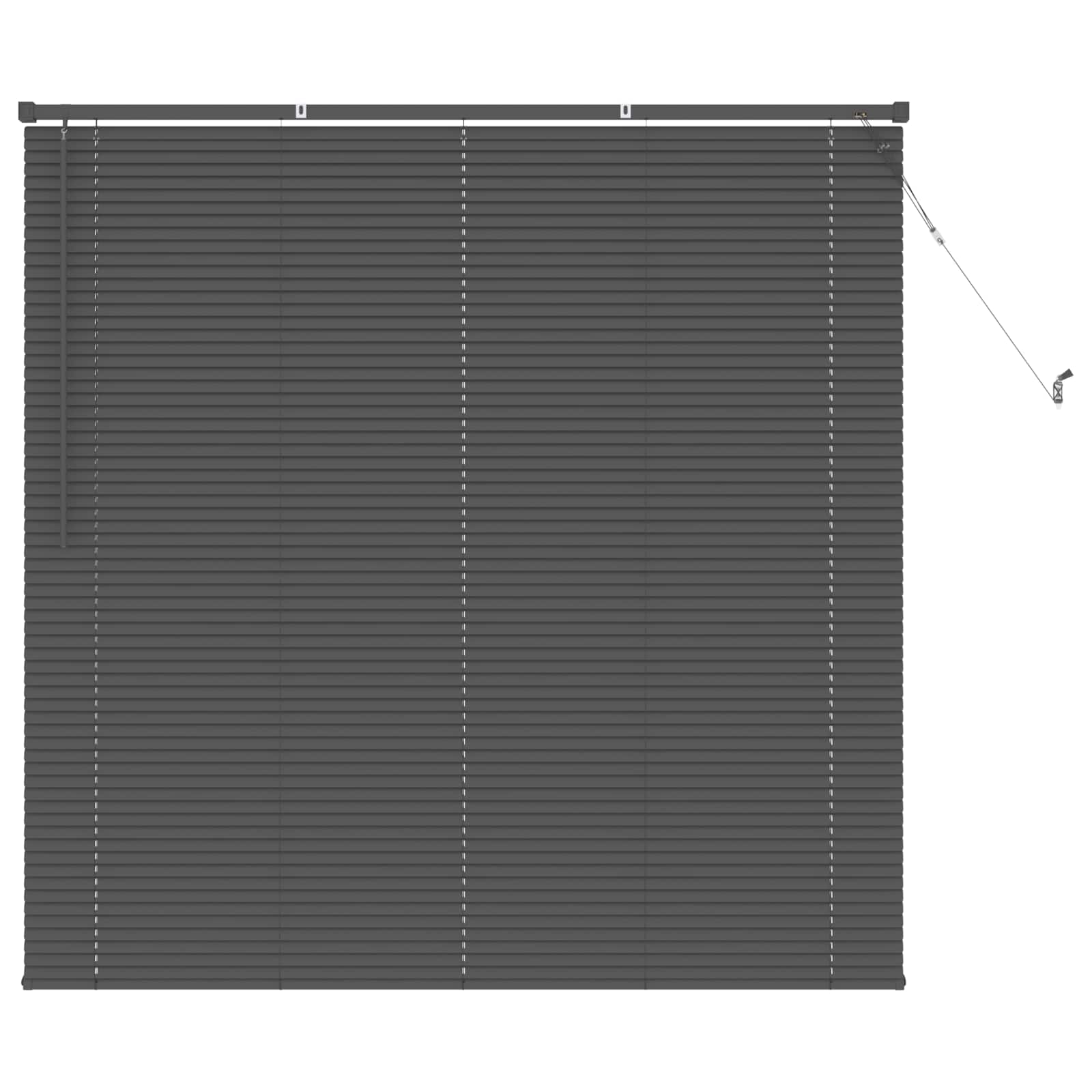Jalousie Silber Grau 150 x 140 cm 25 mm PVC
