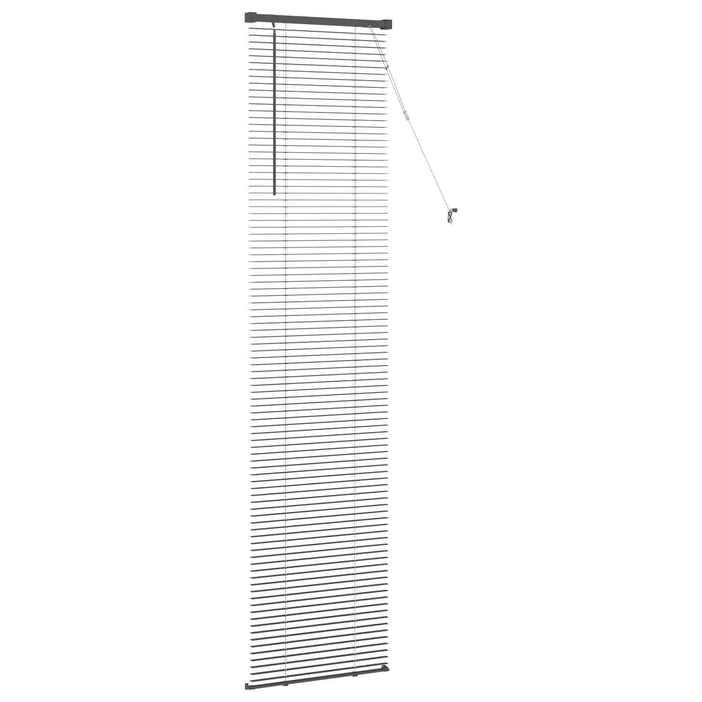 Venezianische Jalousie Silber Grau 213 x 50 cm 25 mm PVC