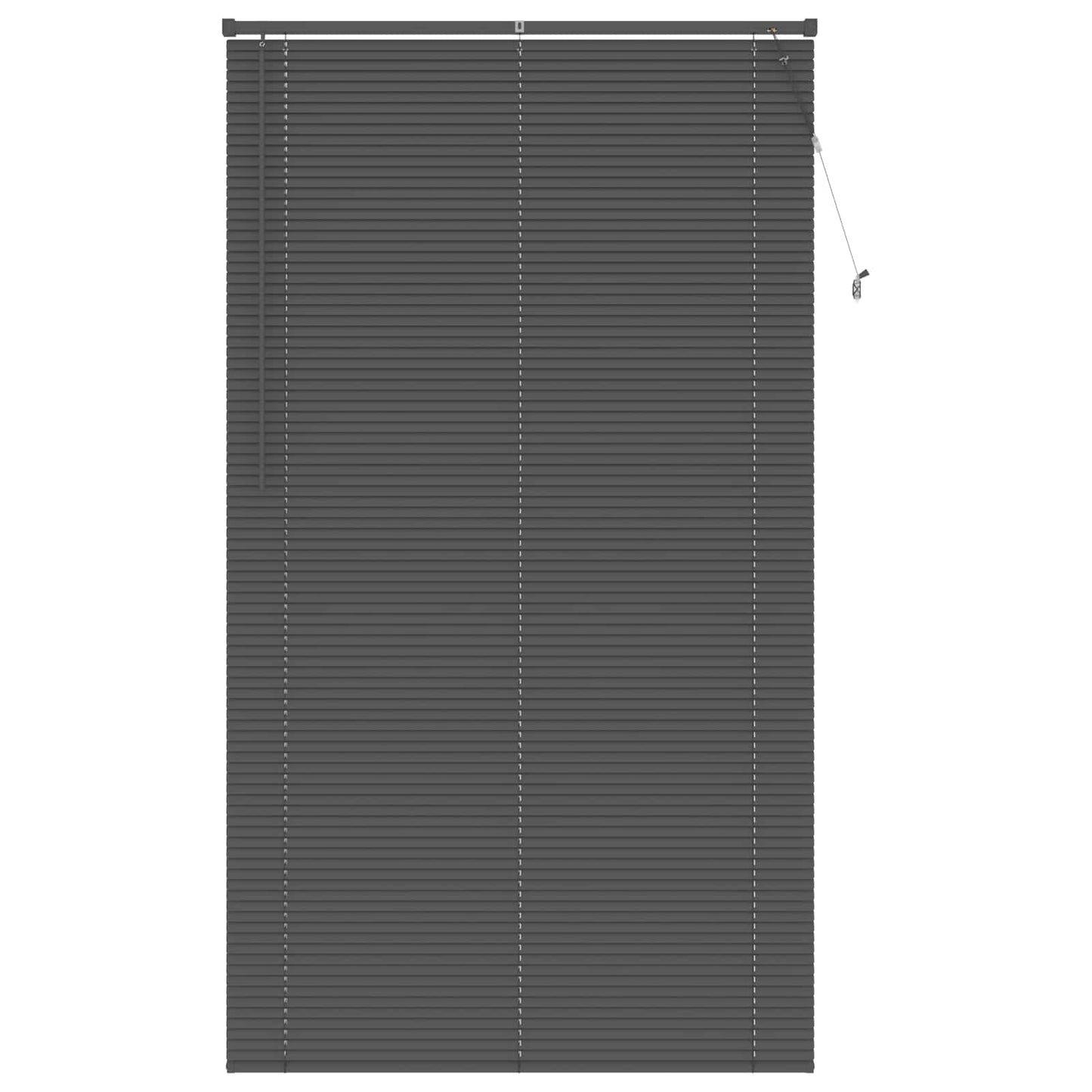 Venezianische Jalousie Silber Grau 213 x 120 cm 25 mm PVC