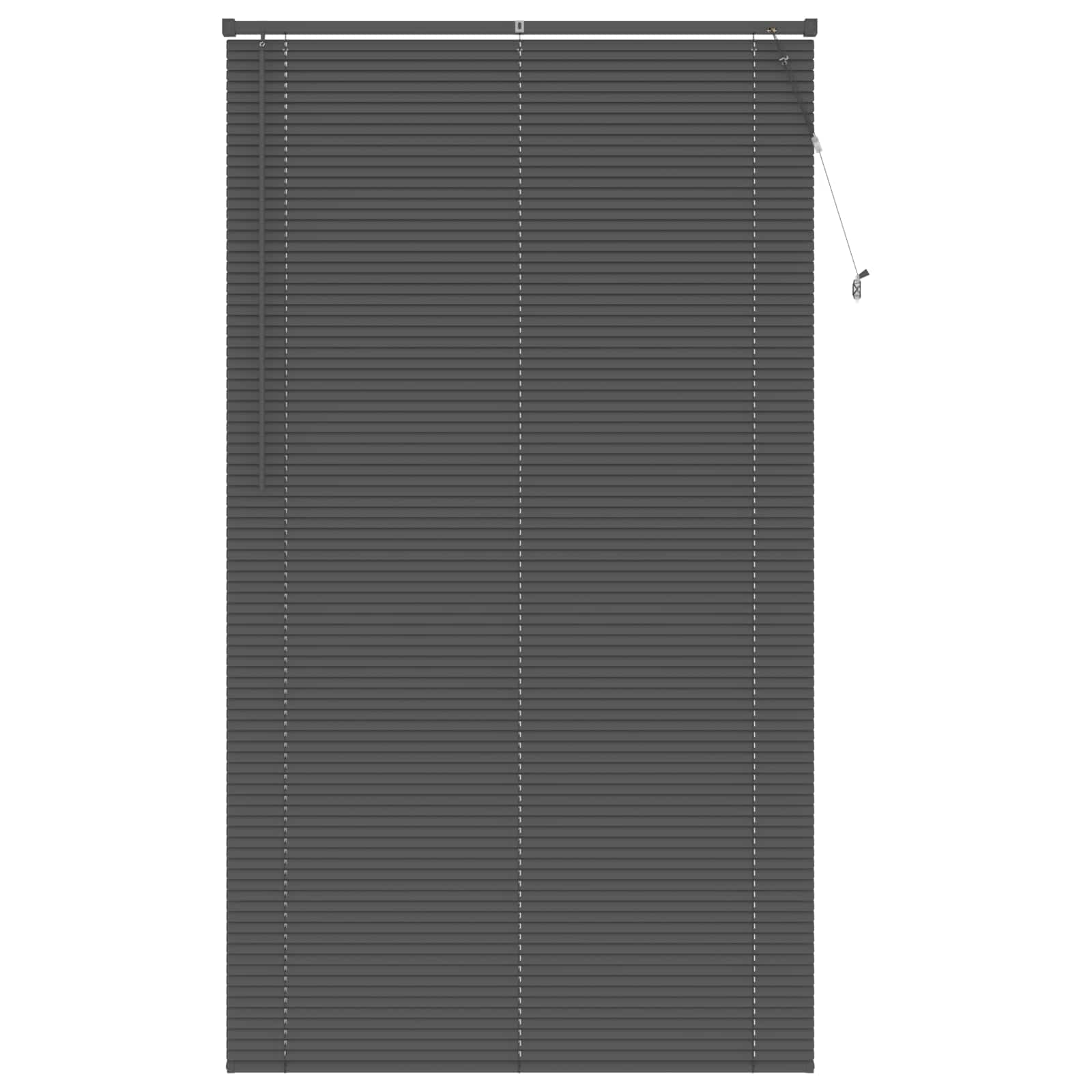 Venezianische Jalousie Silber Grau 213 x 120 cm 25 mm PVC