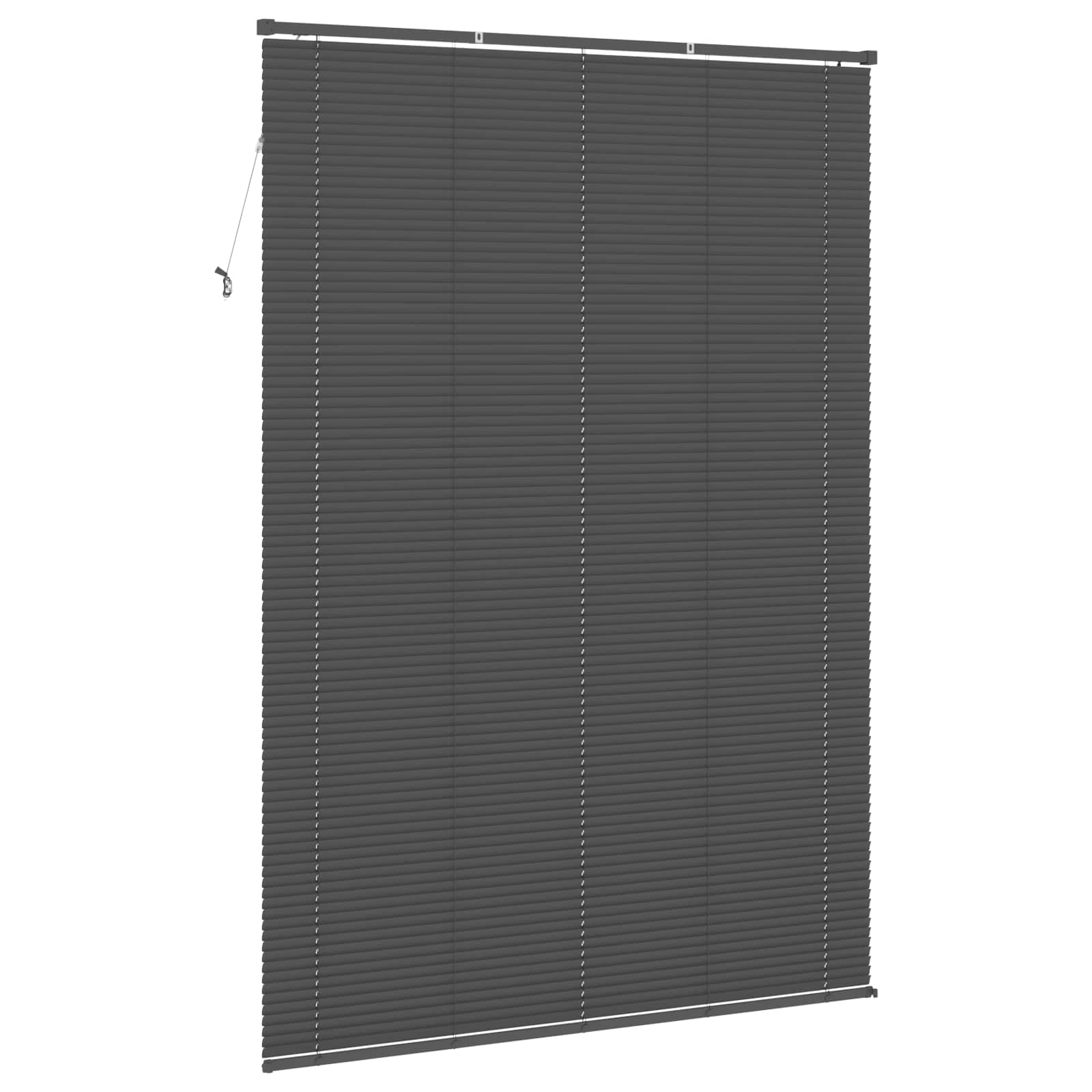 Venezianische Jalousie Silber Grau 213 x 140 cm 25 mm PVC
