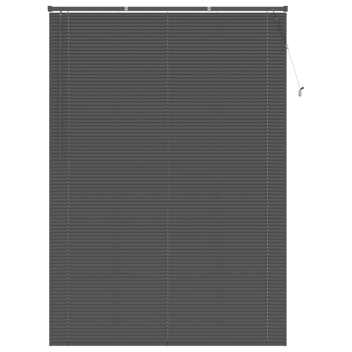 Venezianische Jalousie Silber Grau 213 x 160 cm 25 mm PVC
