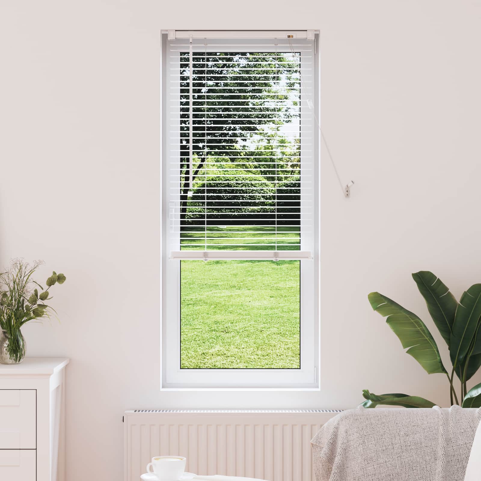 Jalousie Weiß 150 x 40 cm 25 mm PVC