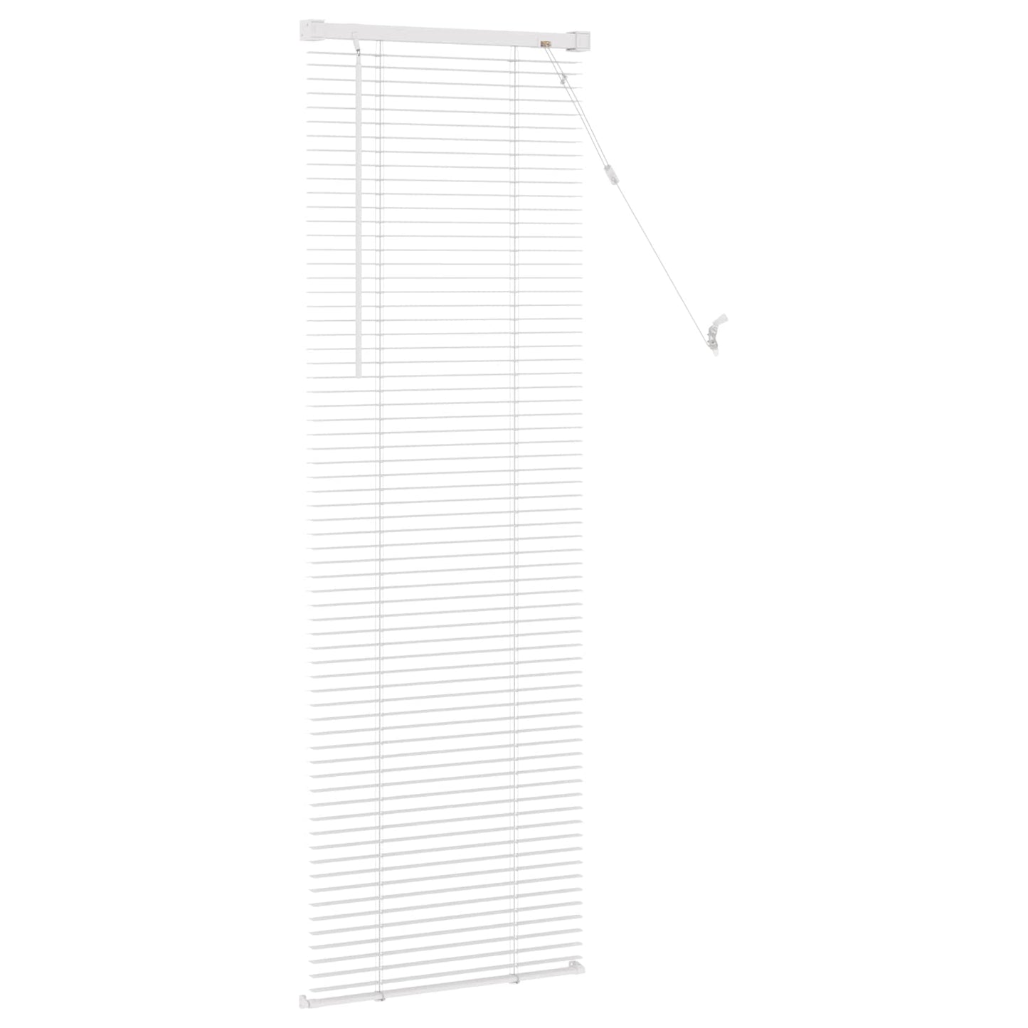 Jalousie Weiß 150 x 40 cm 25 mm PVC