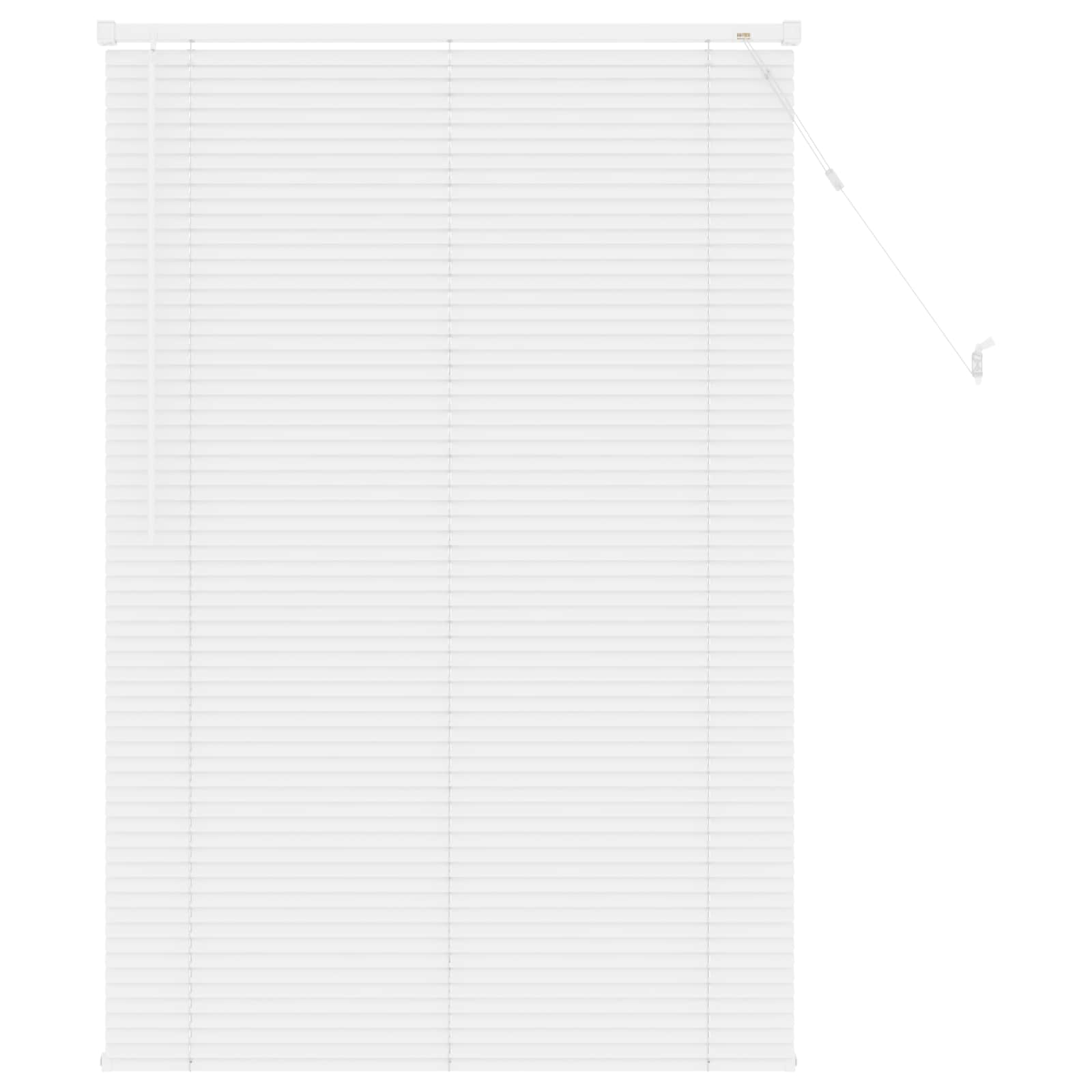 Venezianische Jalousie Weiß 150 x 100 cm 25 mm PVC