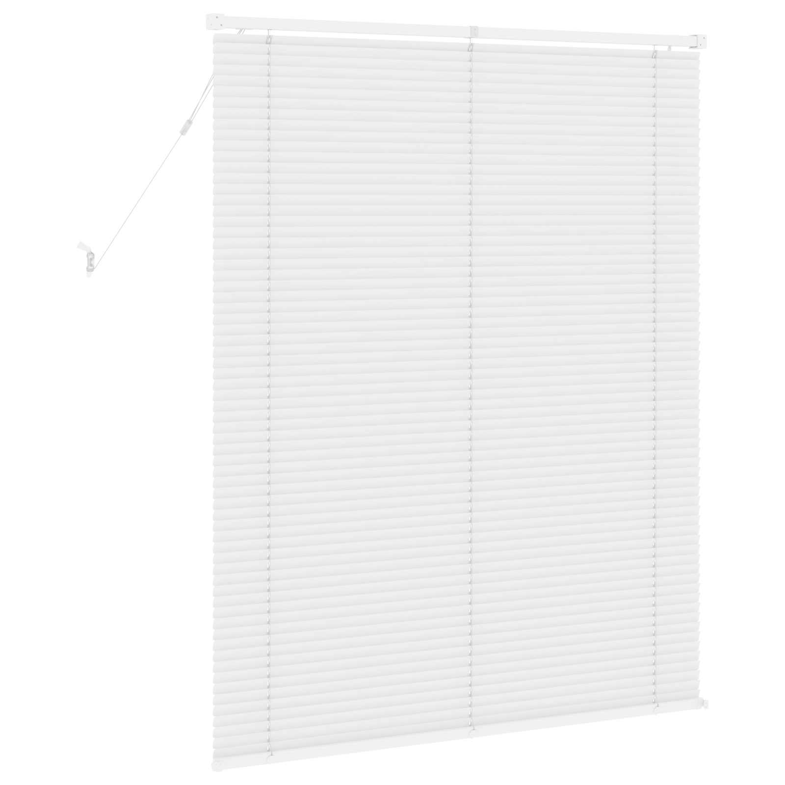 Venezianische Jalousie Weiß 150 x 110 cm 25 mm PVC