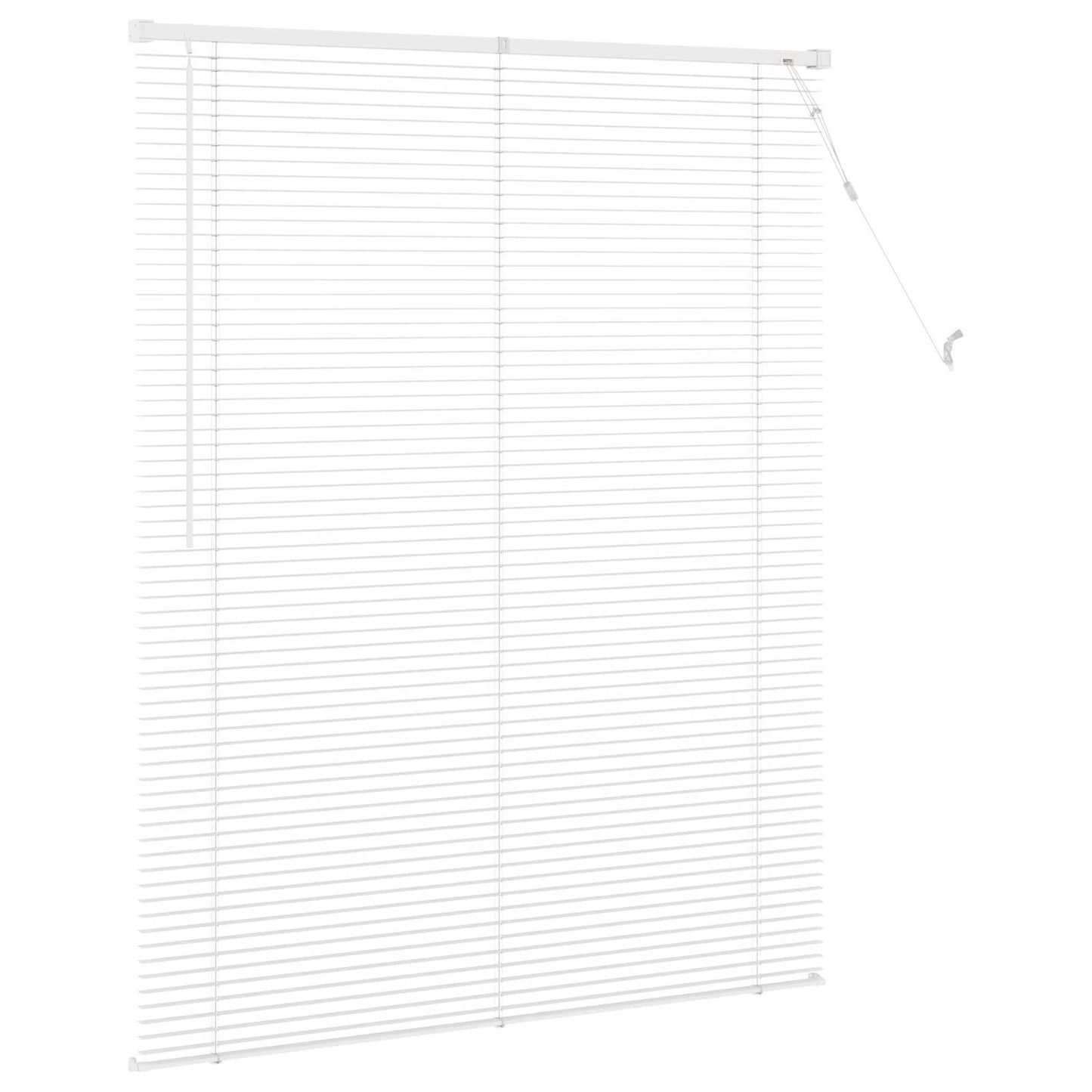 Venezianische Jalousie Weiß 150 x 120 cm 25 mm PVC