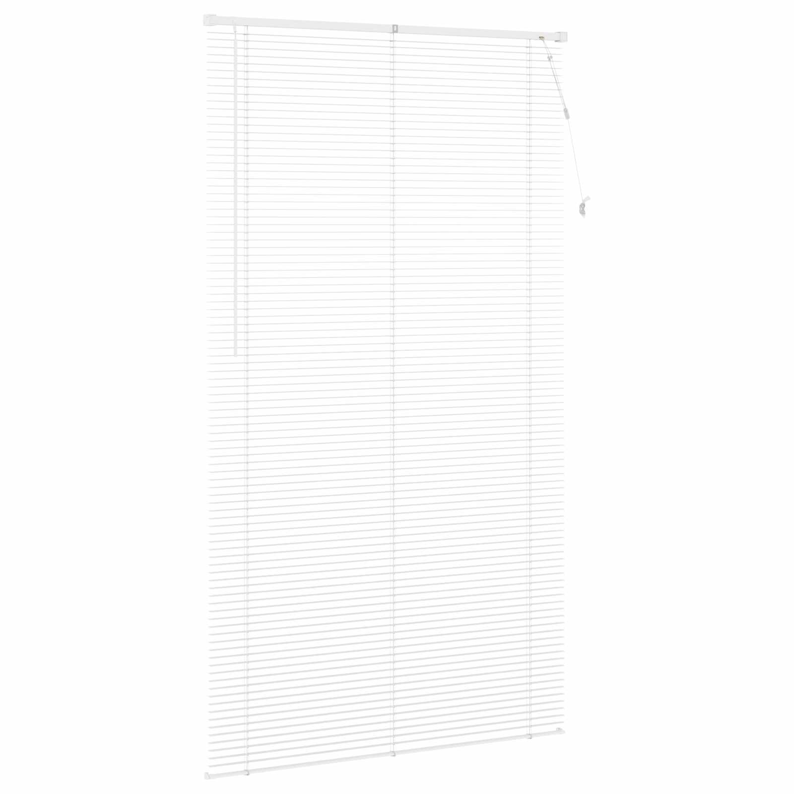 Venezianische Jalousie Weiß 213 x 120 cm 25 mm PVC