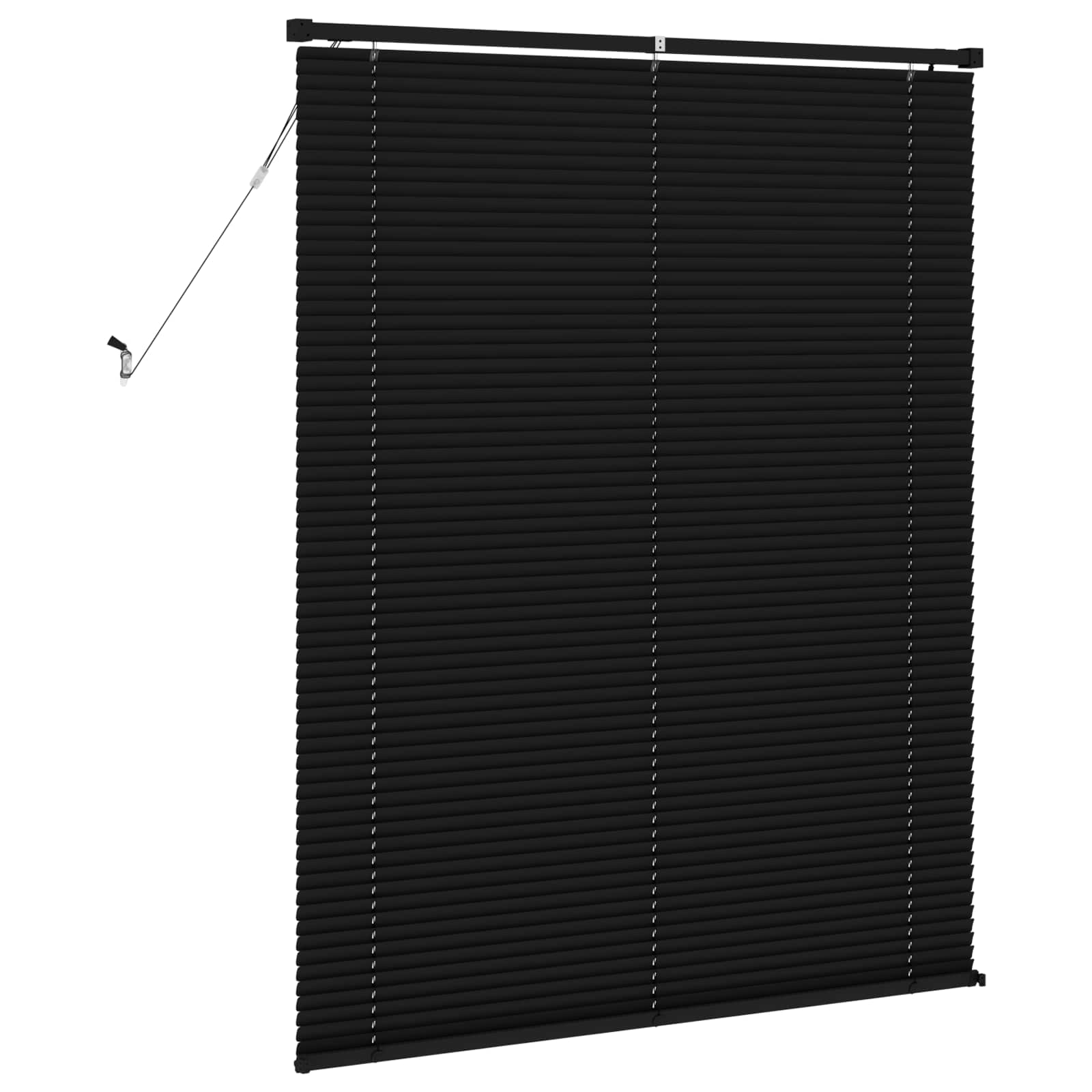 Jalousie Schwarz 150 x 110 cm 25 mm PVC