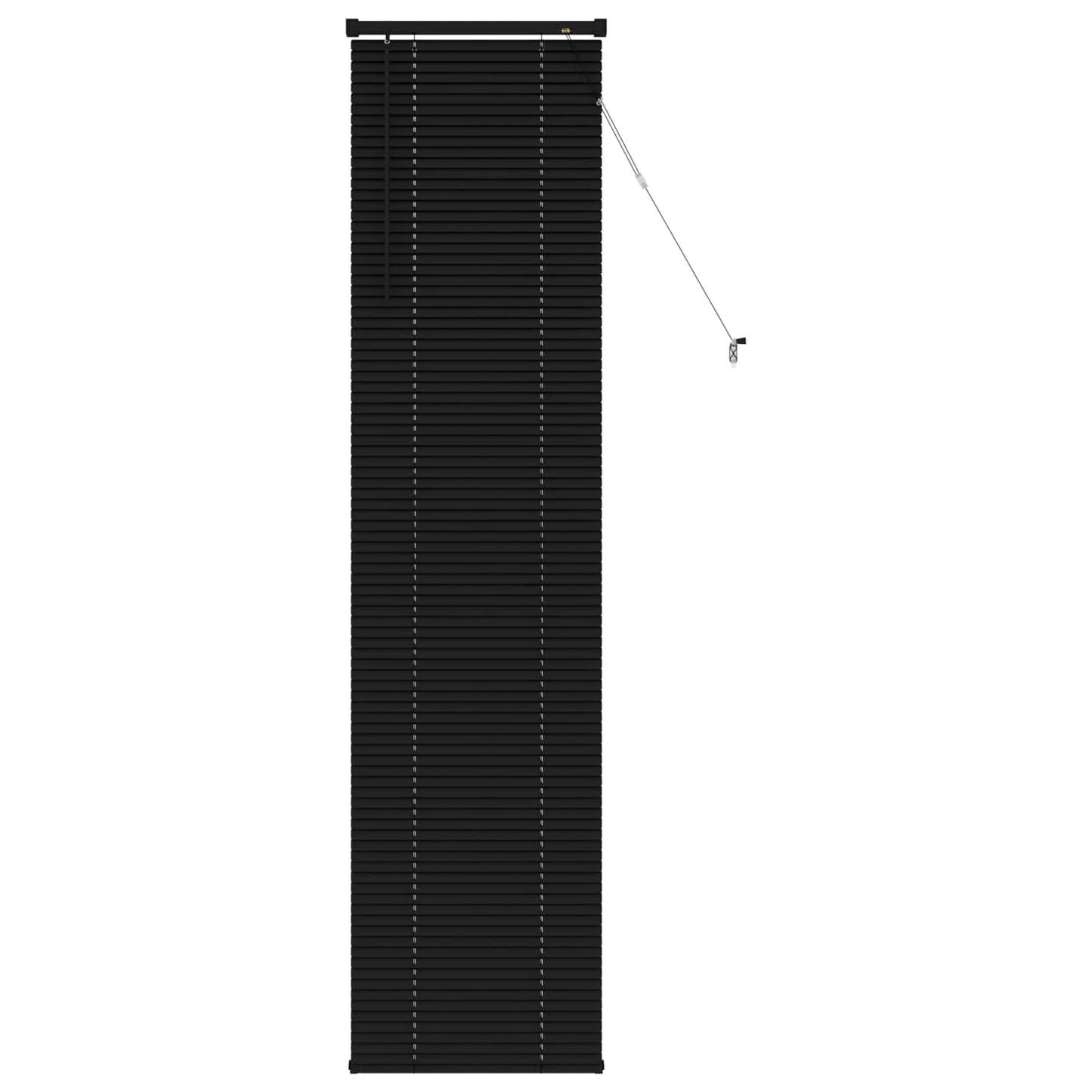 Venezianische Jalousie Schwarz 213 x 50 cm 25 mm PVC