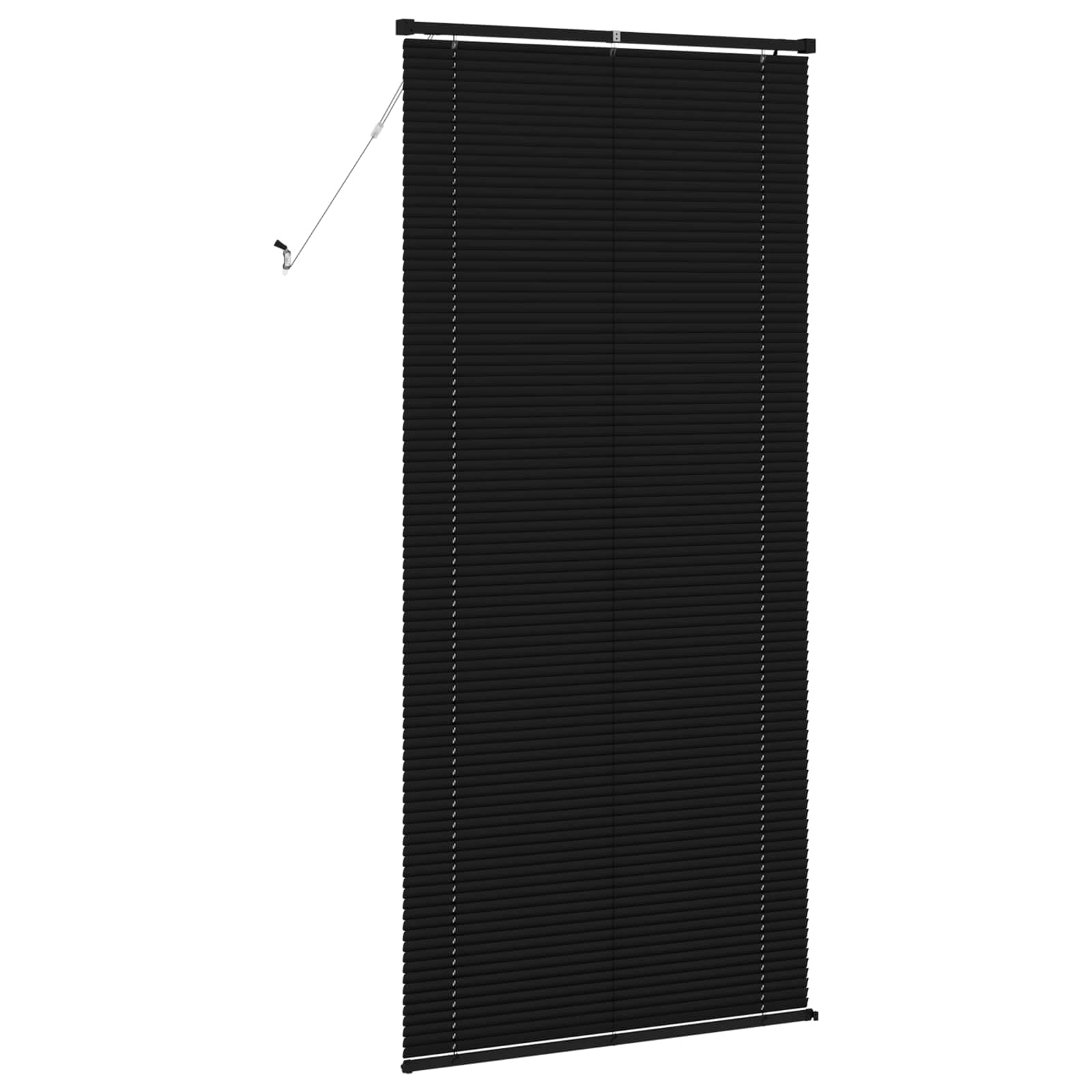 Venezianische Jalousie Schwarz 213 x 100 cm 25 mm PVC