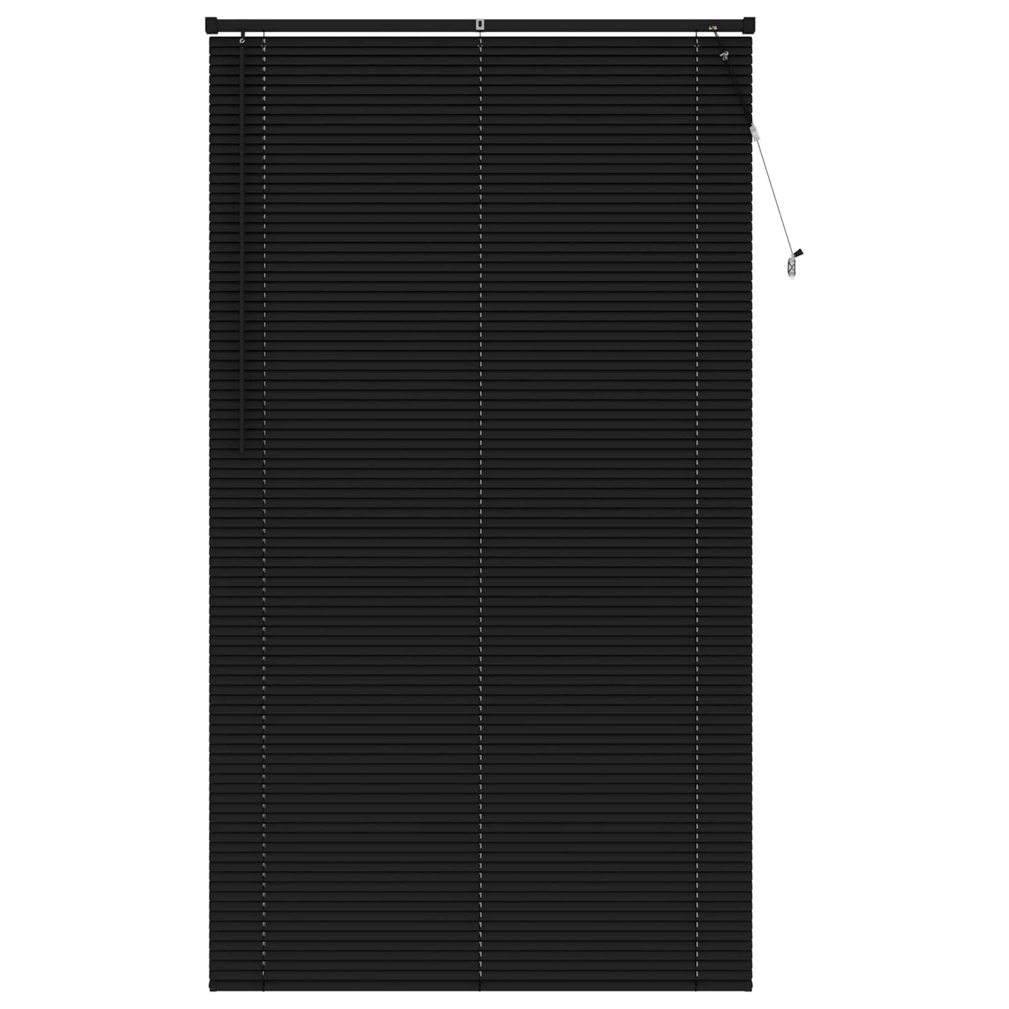 Venezianische Jalousie Schwarz 213 x 110 cm 25 mm PVC