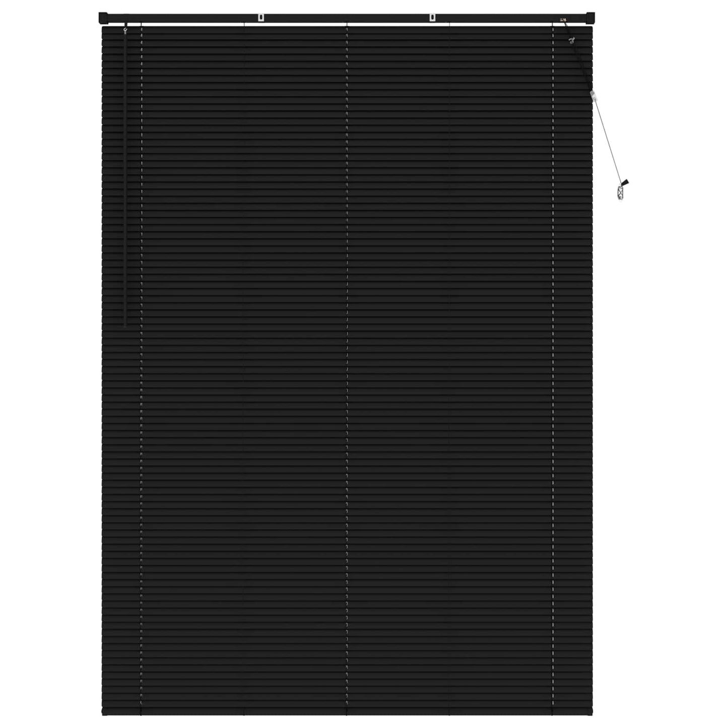 Venezianische Jalousie Schwarz 213 x 150 cm 25 mm PVC