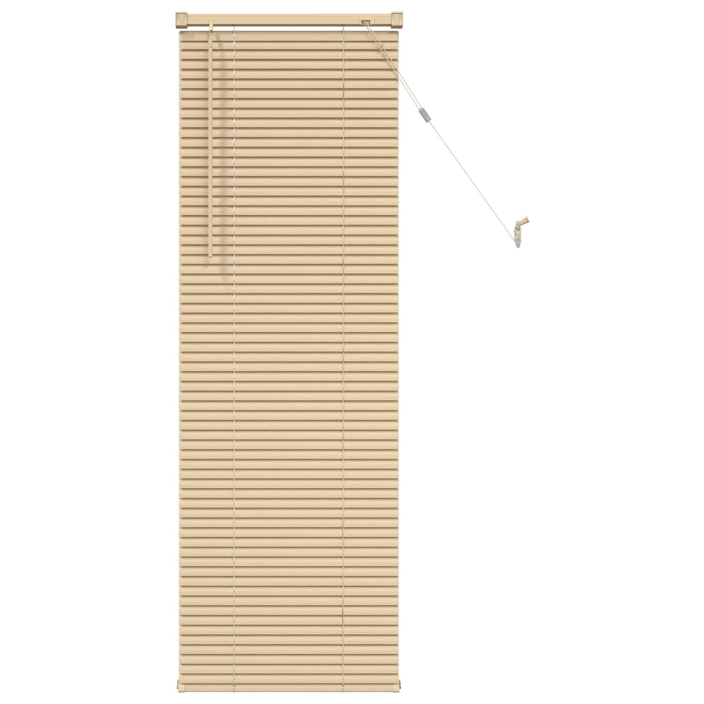 Jalousie Hellbraun mit Muster 150 x 50 cm 25 mm PVC