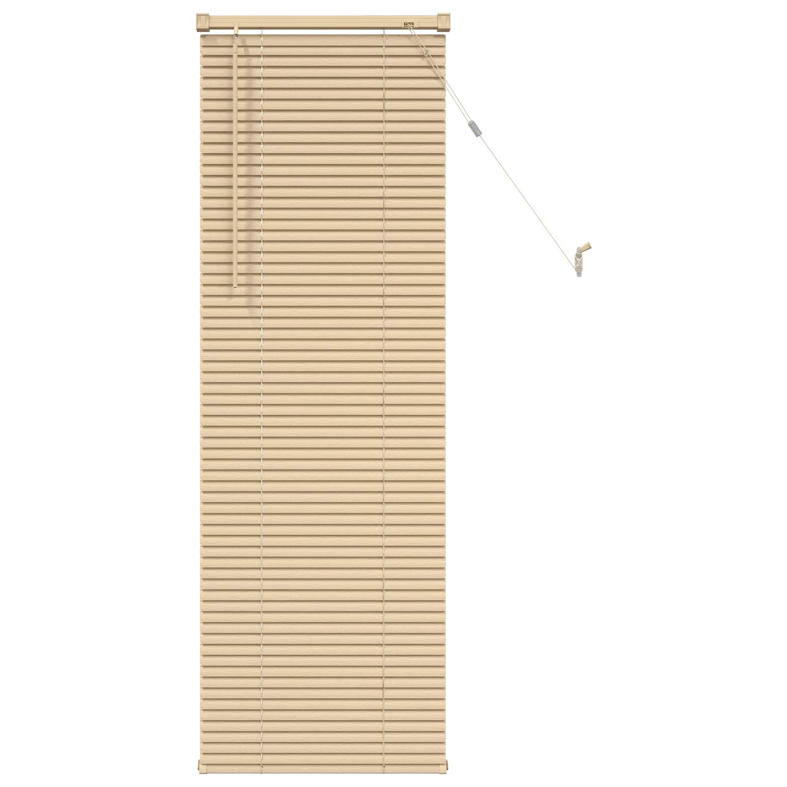 Jalousie Hellbraun mit Muster 150 x 50 cm 25 mm PVC