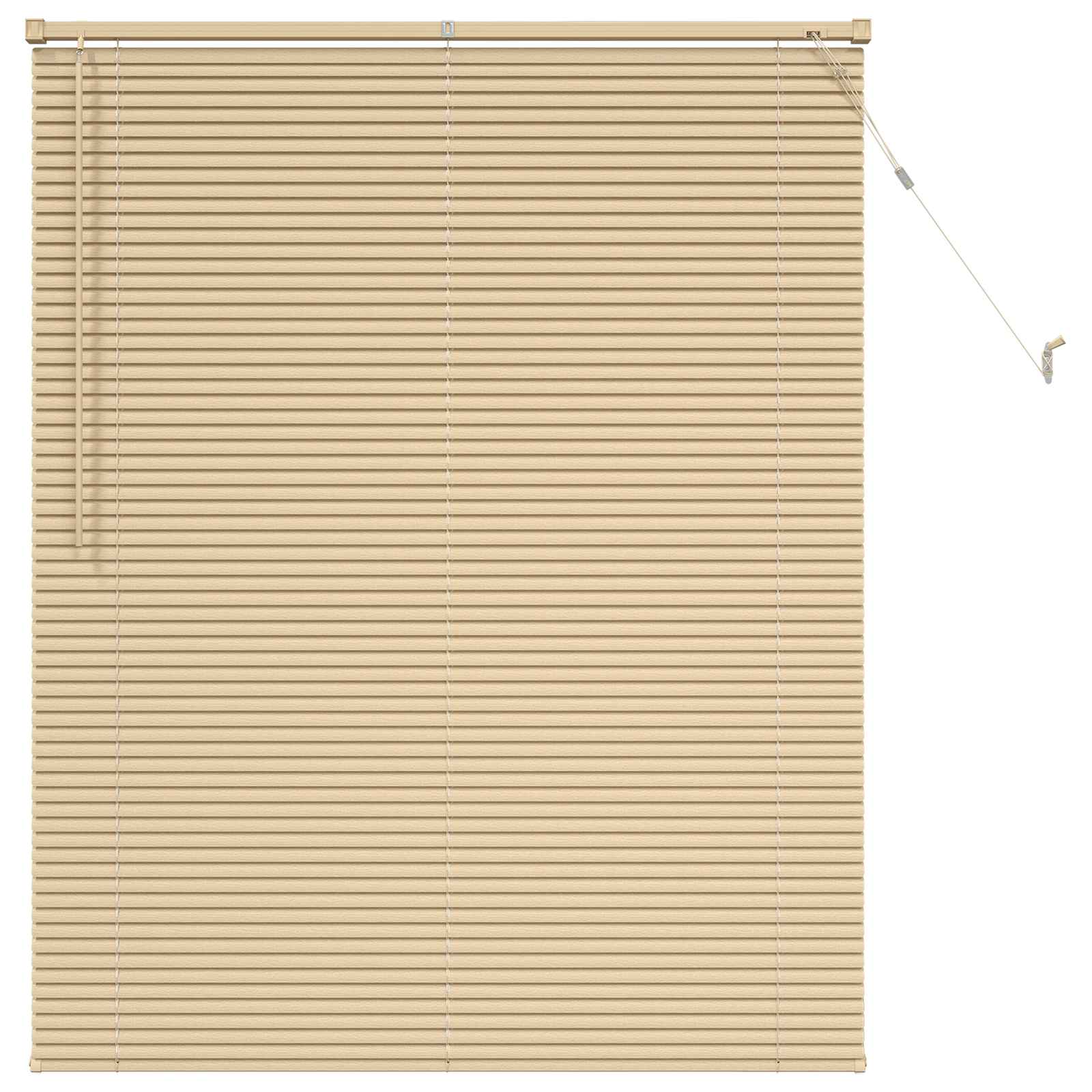 Venezianische Jalousie Hellbraun mit Muster 150 x 110 cm 25 mm