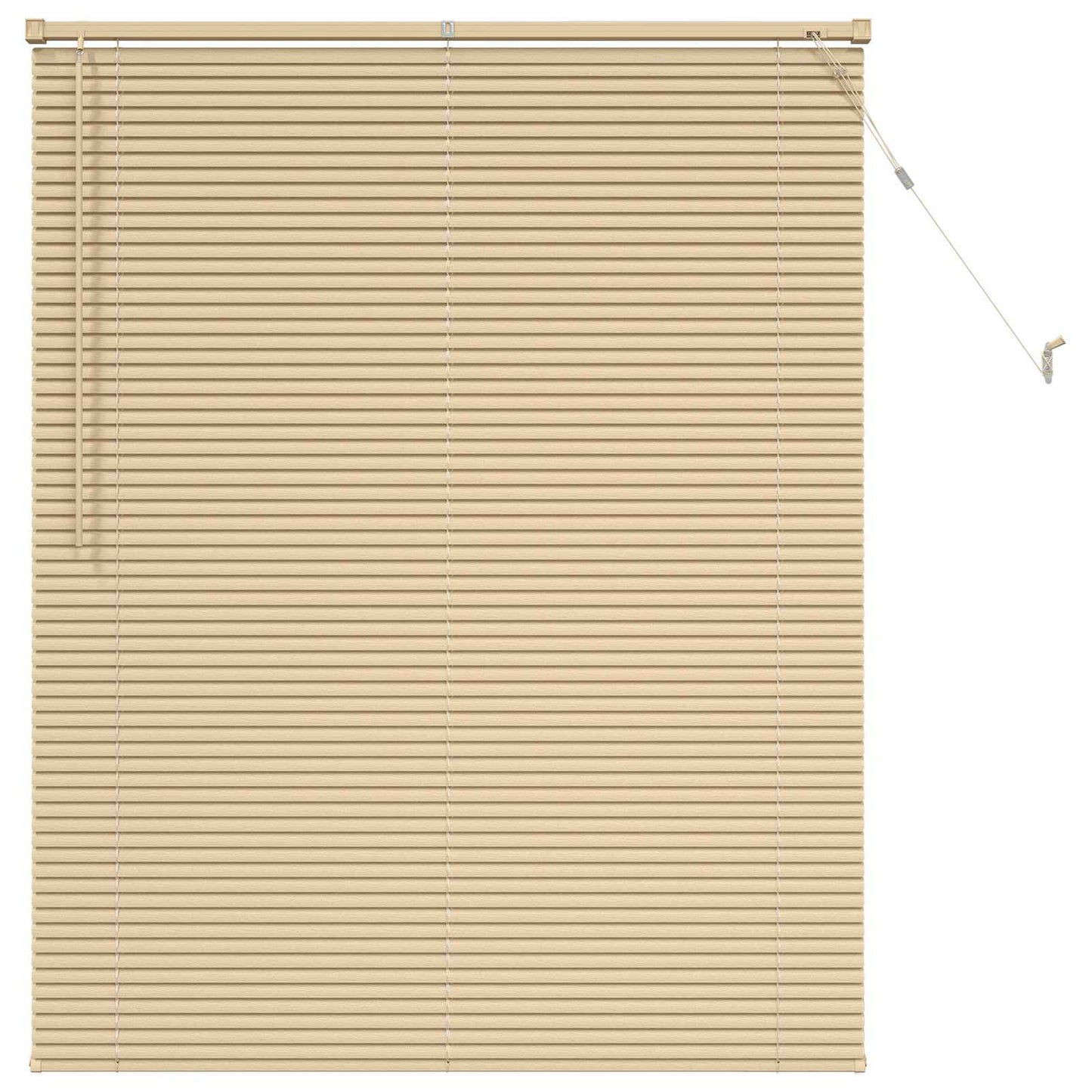 Venezianische Jalousie Hellbraun mit Muster 150 x 120 cm 25 mm