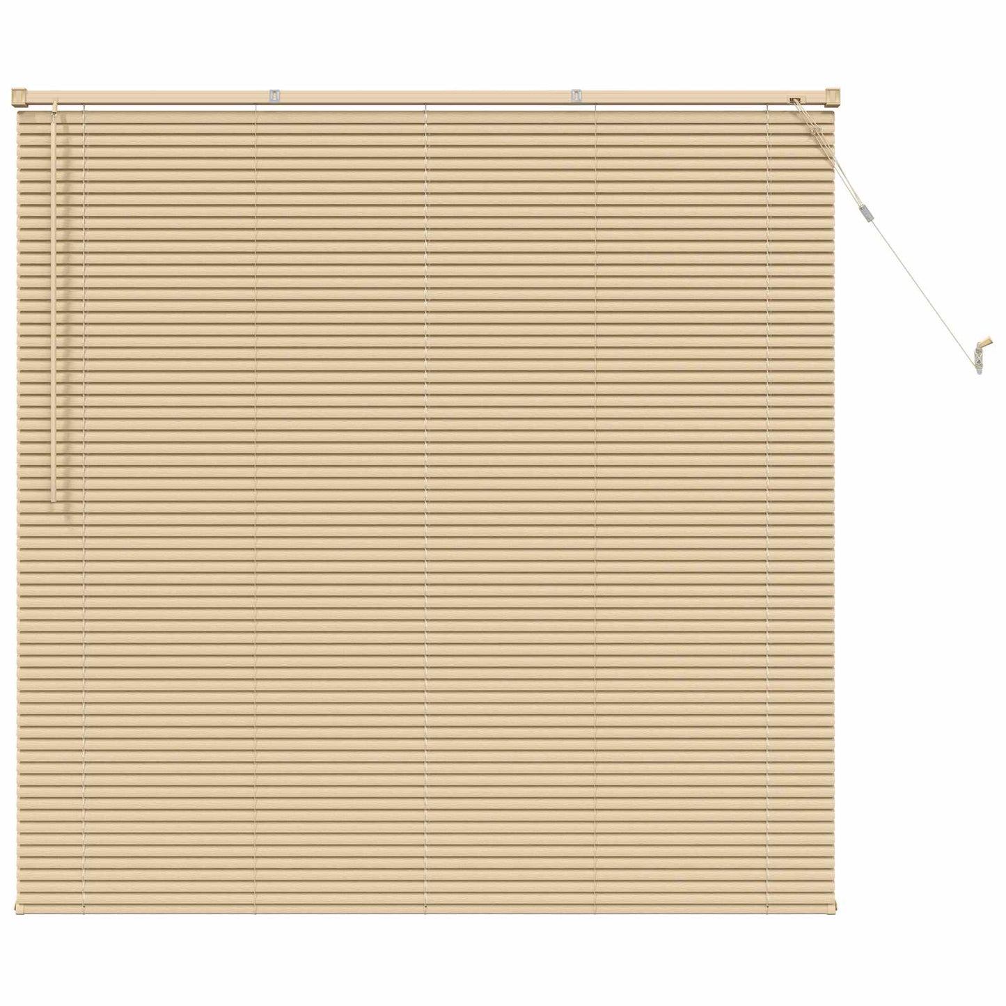 Venezianische Jalousie Hellbraun mit Muster 150 x 130 cm 25 mm