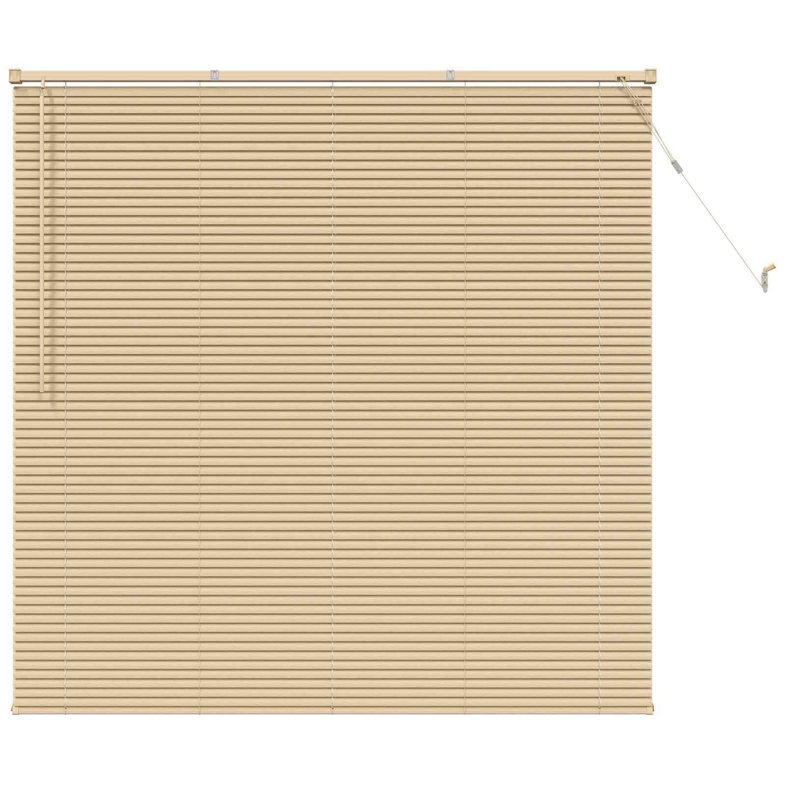 Venezianische Jalousie Hellbraun mit Muster 150 x 140 cm 25 mm