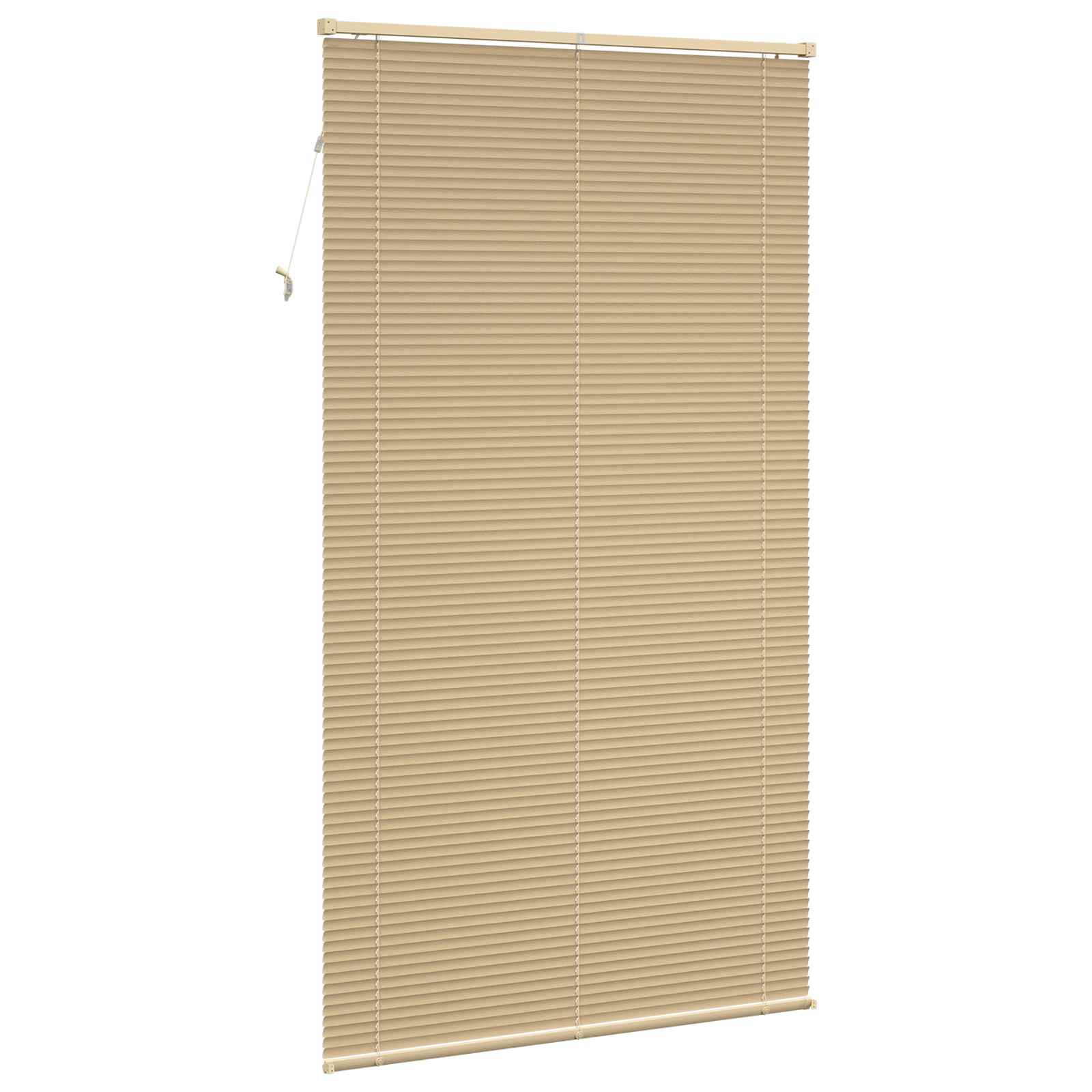 Venezianische Jalousie Hellbraun mit Muster 213 x 120 cm 25 mm
