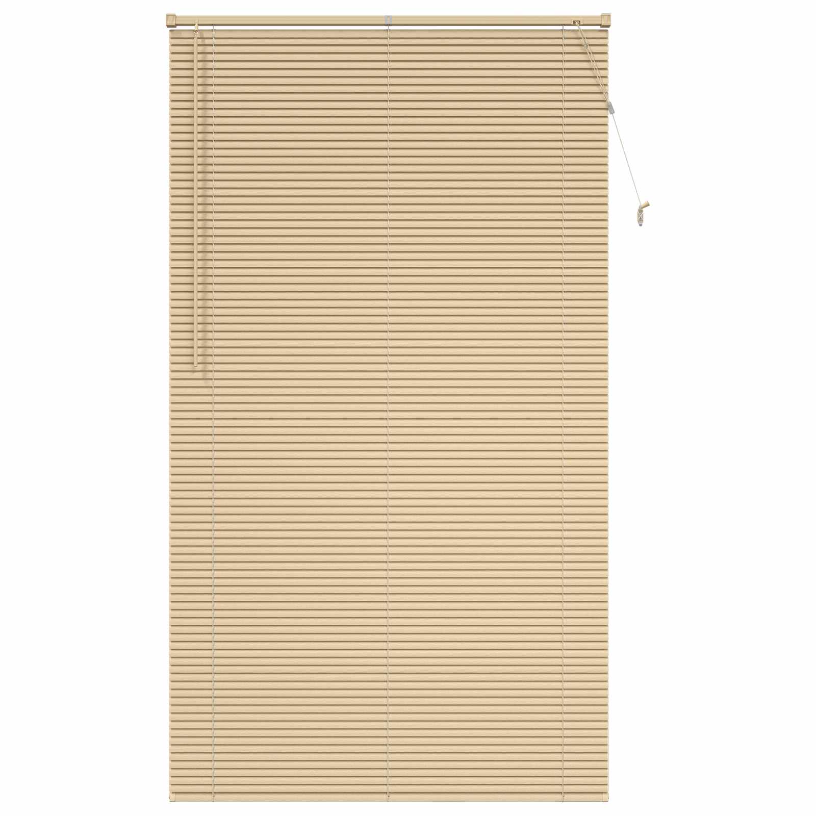 Venezianische Jalousie Hellbraun mit Muster 213 x 120 cm 25 mm