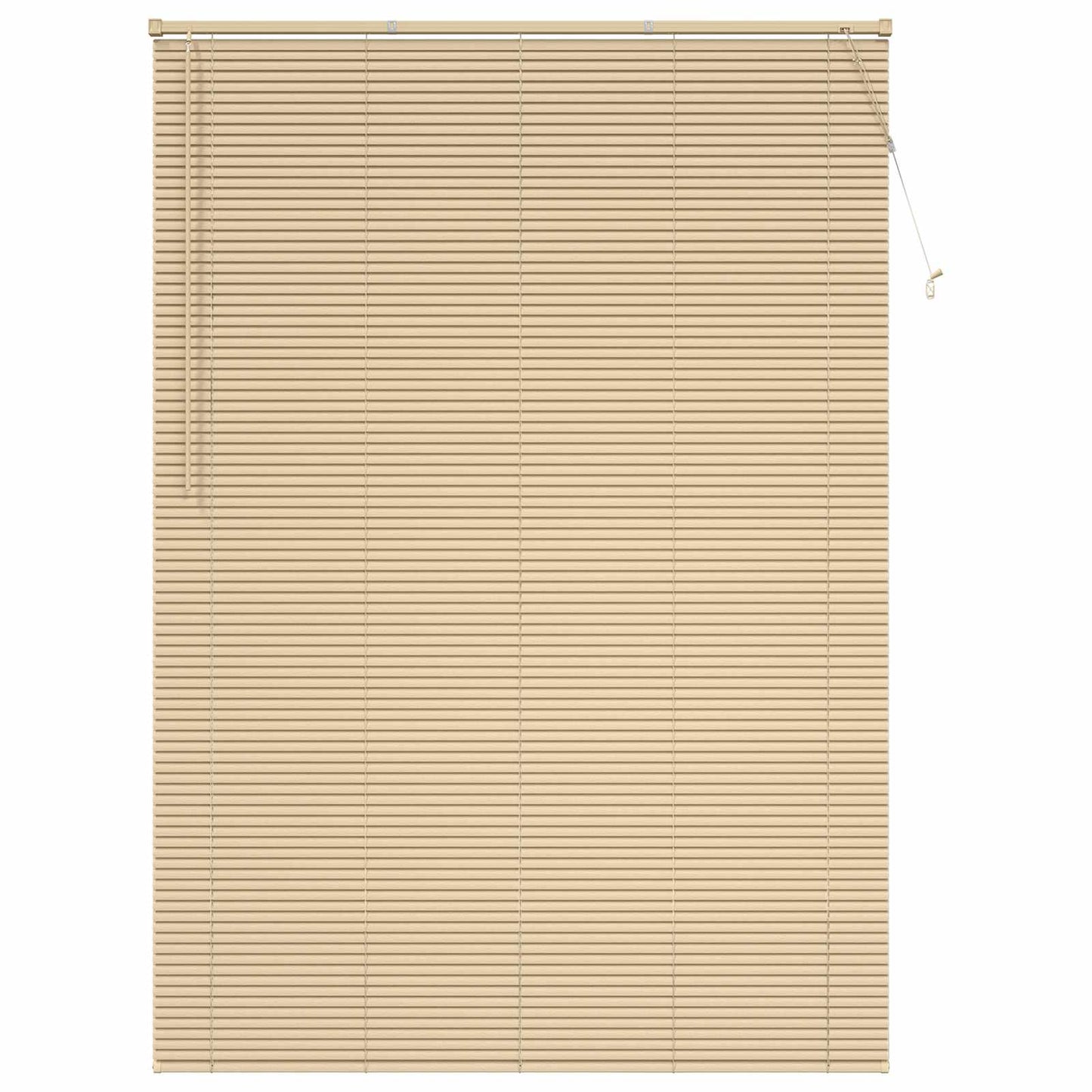 Venezianische Jalousie Hellbraun mit Muster 213 x 150 cm 25 mm