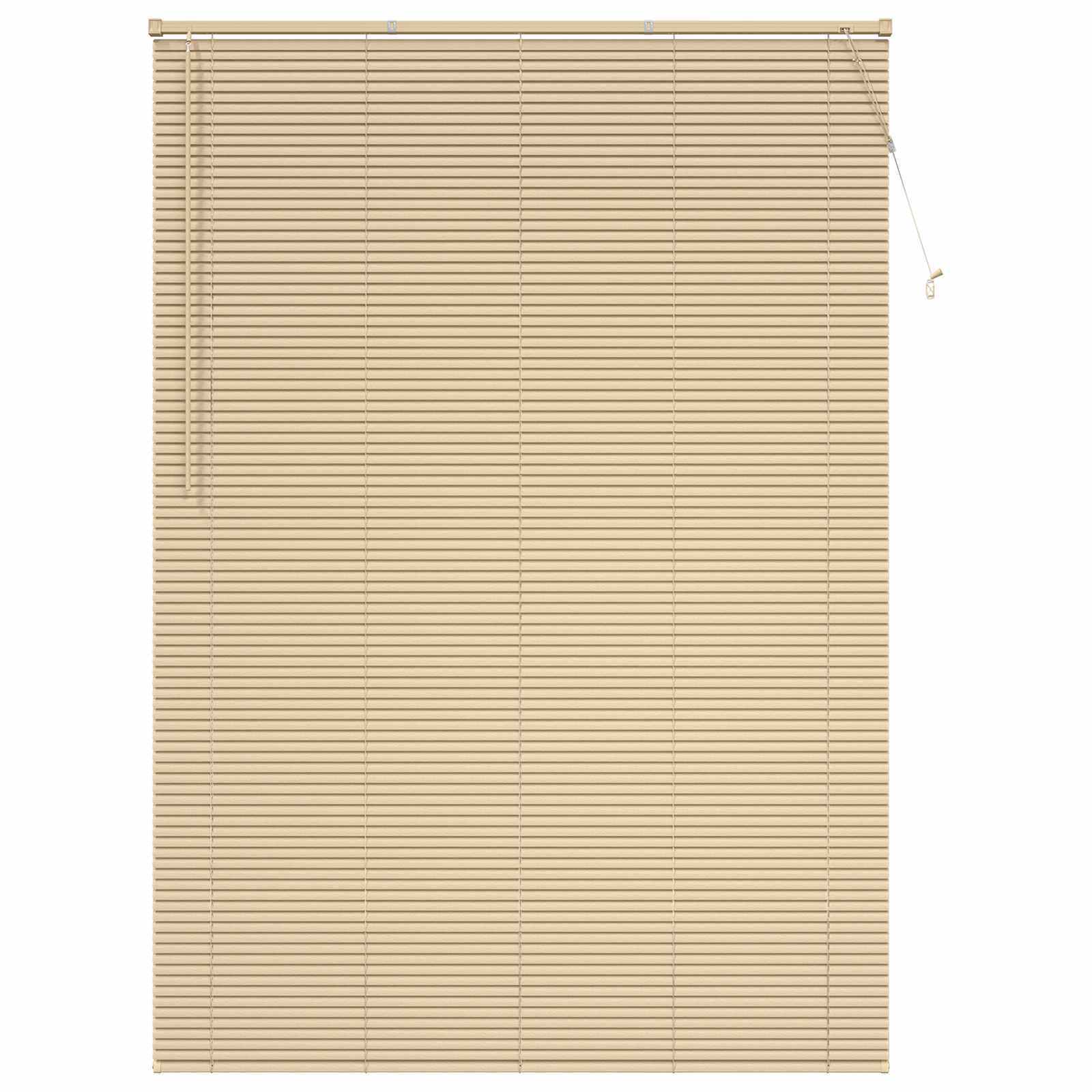 Venezianische Jalousie Hellbraun mit Muster 213 x 160 cm 25 mm