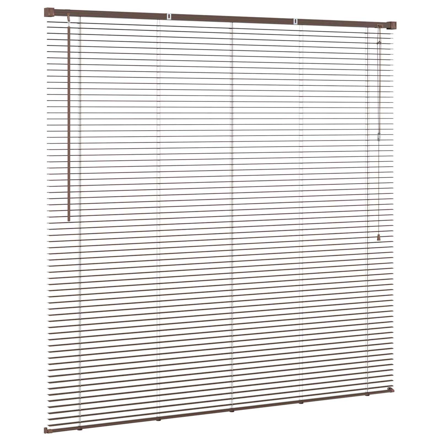 Jalousie Dunkelbraun 160 x 150 cm 25 mm PVC
