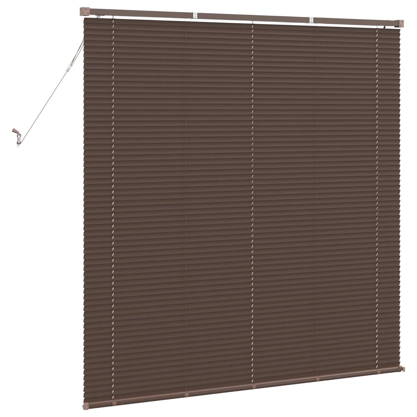 Jalousie Dunkelbraun 160 x 150 cm 25 mm PVC