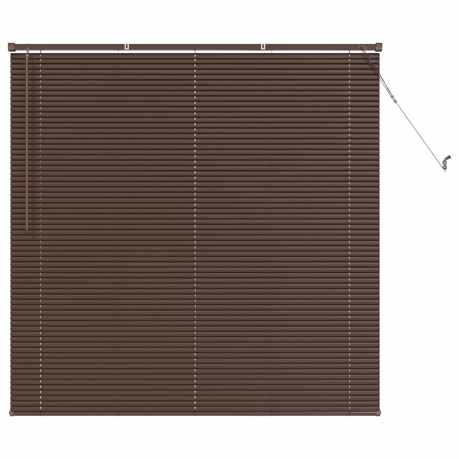 Jalousie Dunkelbraun 160 x 150 cm 25 mm PVC