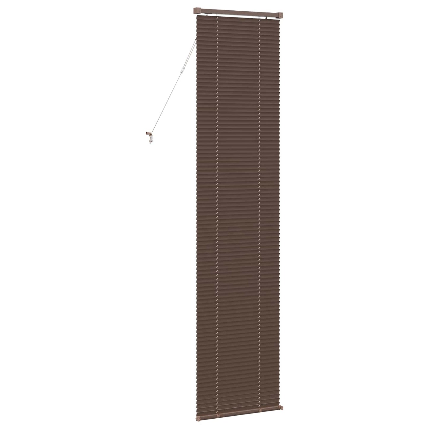 Venezianische Jalousie Dunkelbraun mit Muster 213 x 40 cm 25 mm
